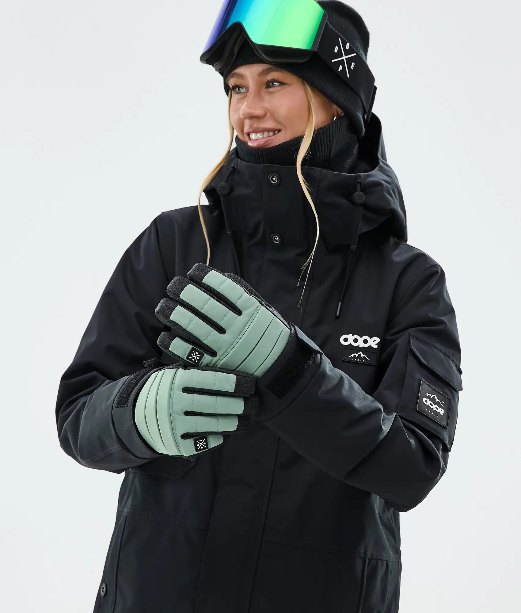 Cramli Skihandschuhe Faded Green
