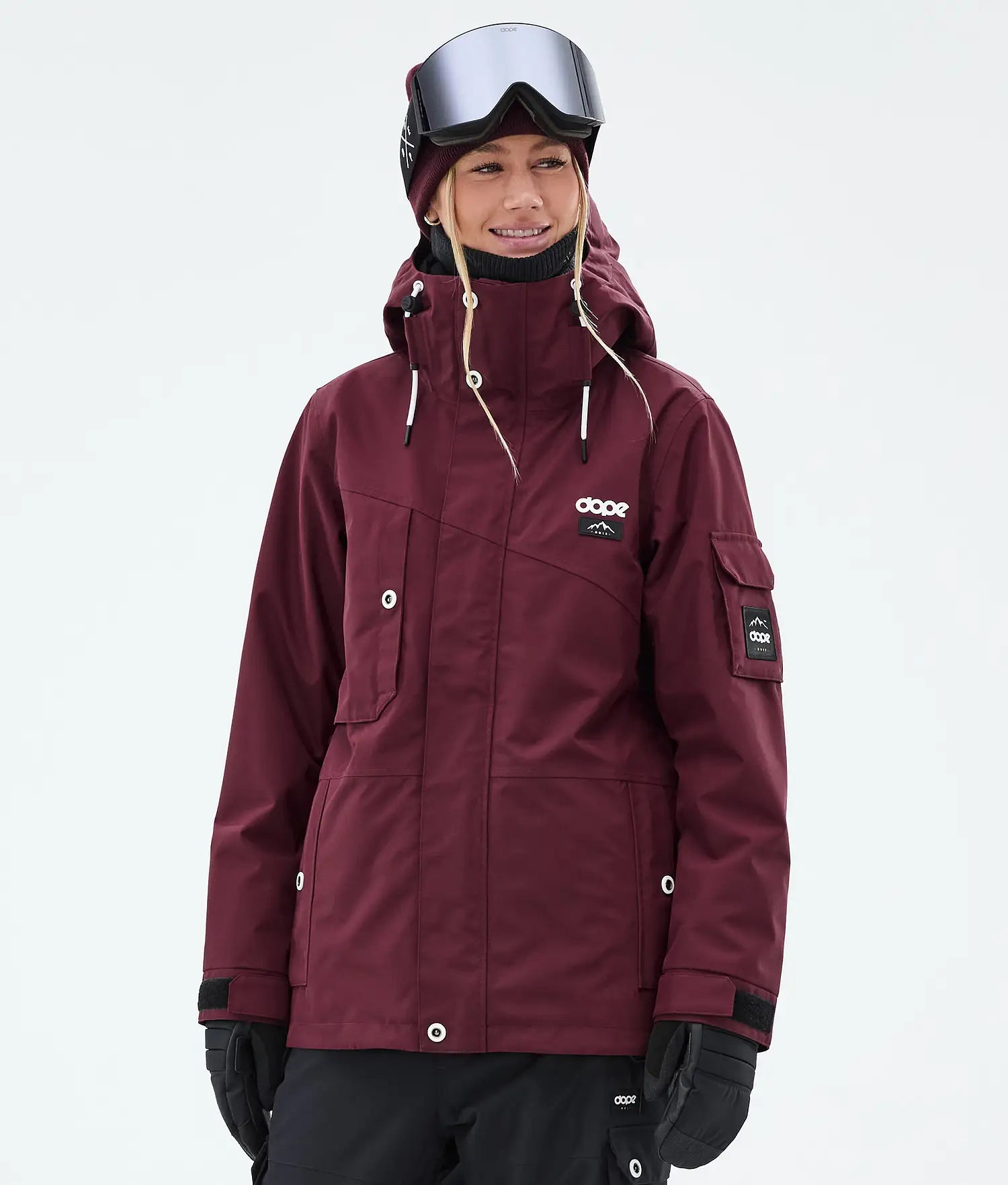 Adept W Snowboard Jacket Women Burgundy