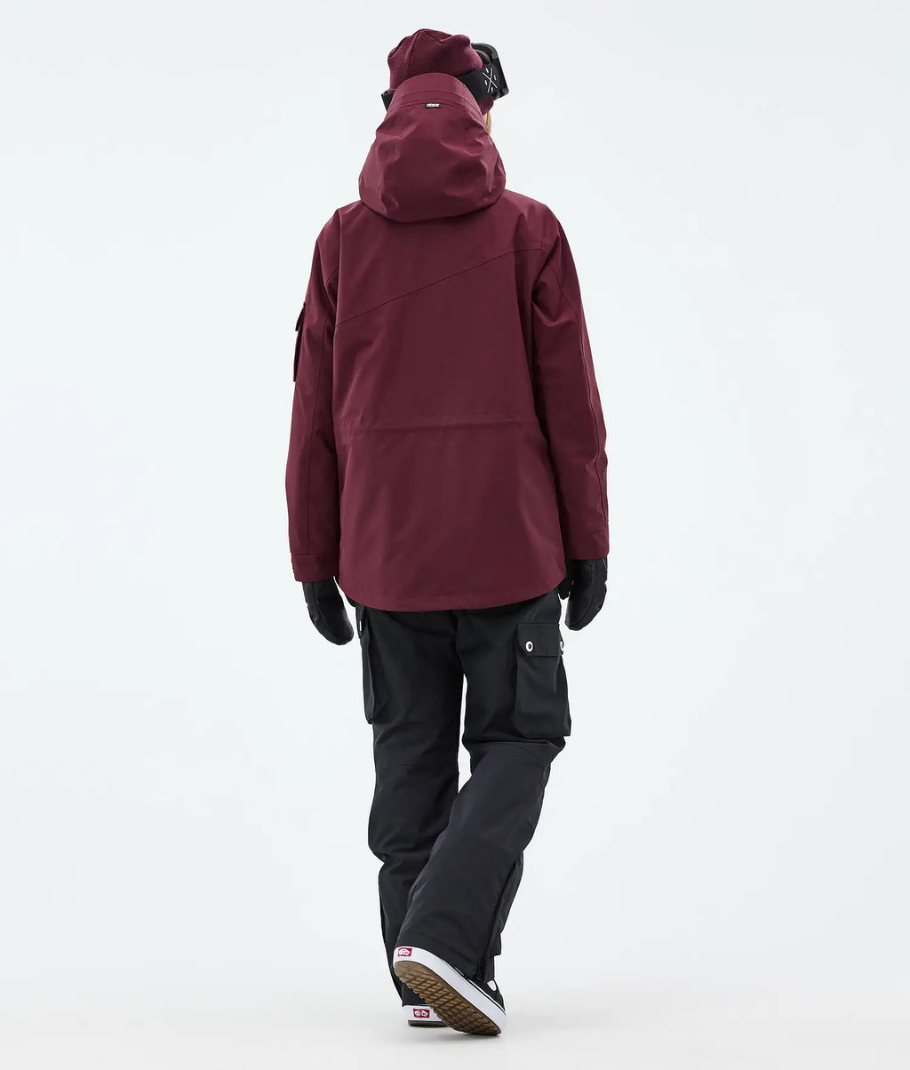 Adept W Snowboard Jacket Women Burgundy