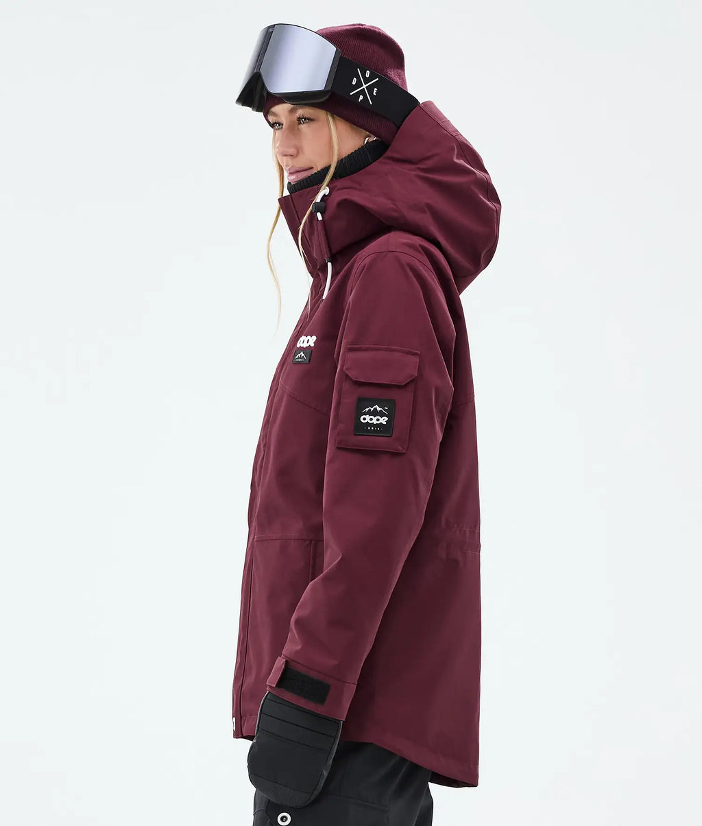 Adept W Snowboard Jacket Women Burgundy