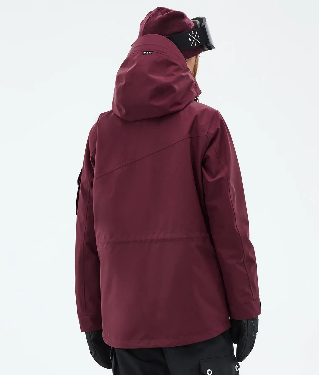Adept W Snowboard Jacket Women Burgundy