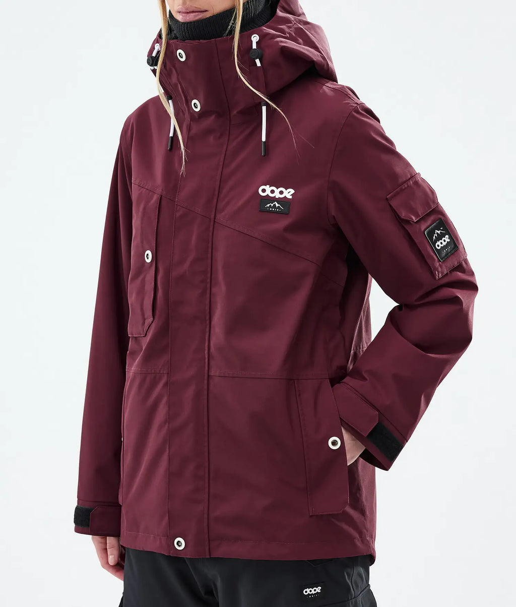 Adept W Snowboard Jacket Women Burgundy