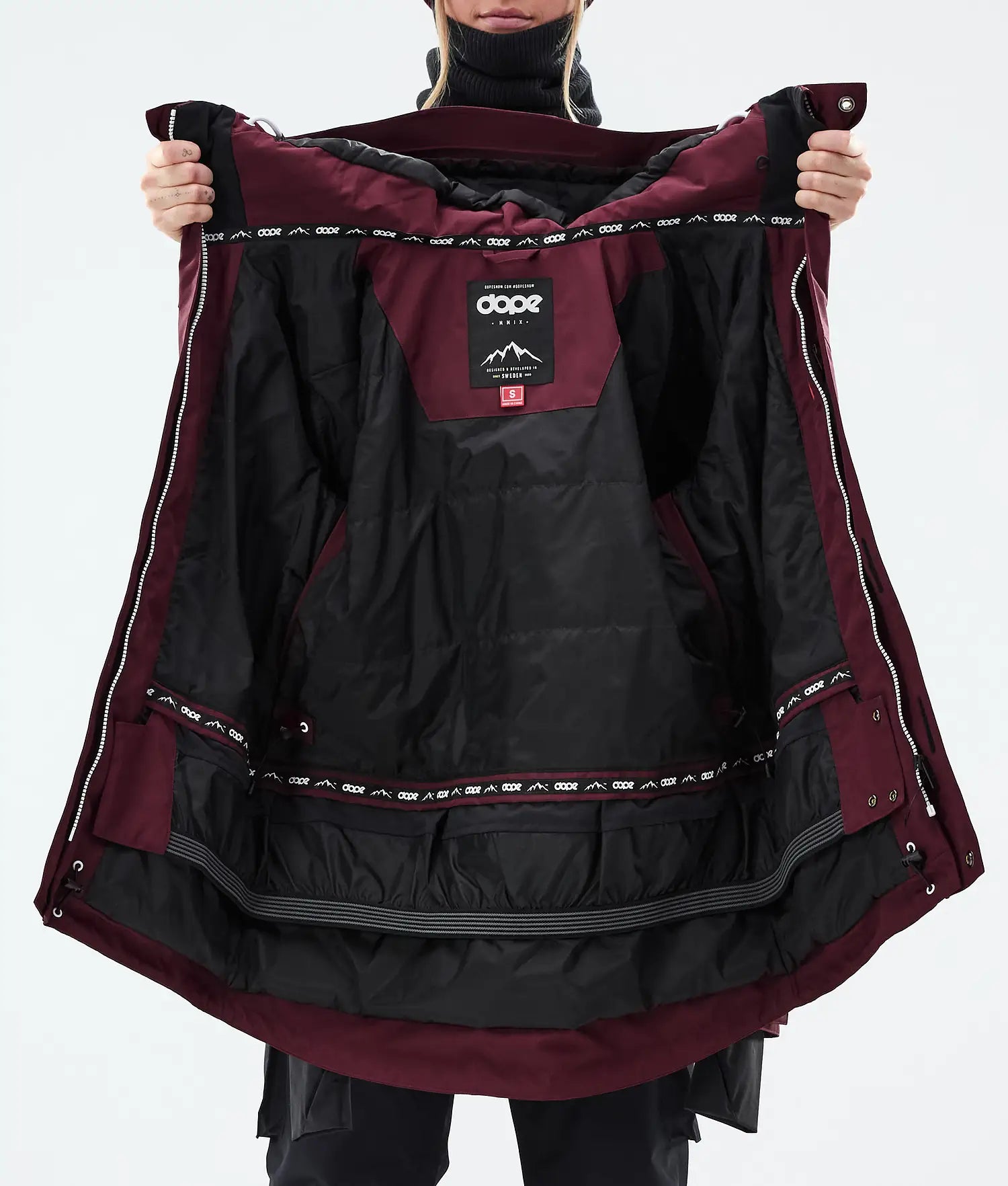 Adept W Snowboard Jacket Women Burgundy