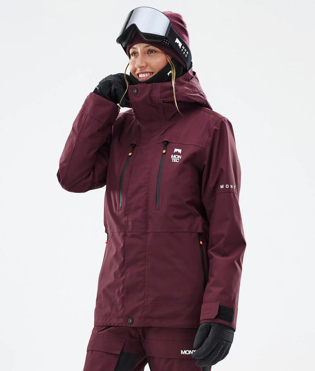 Creed W Skijacke Damen Burgundy