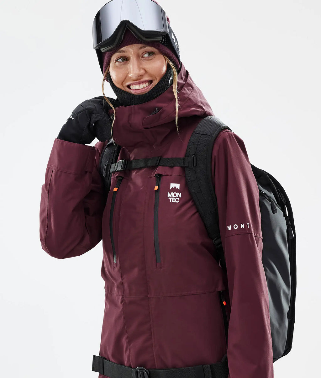 Creed W Skijacke Damen Burgundy