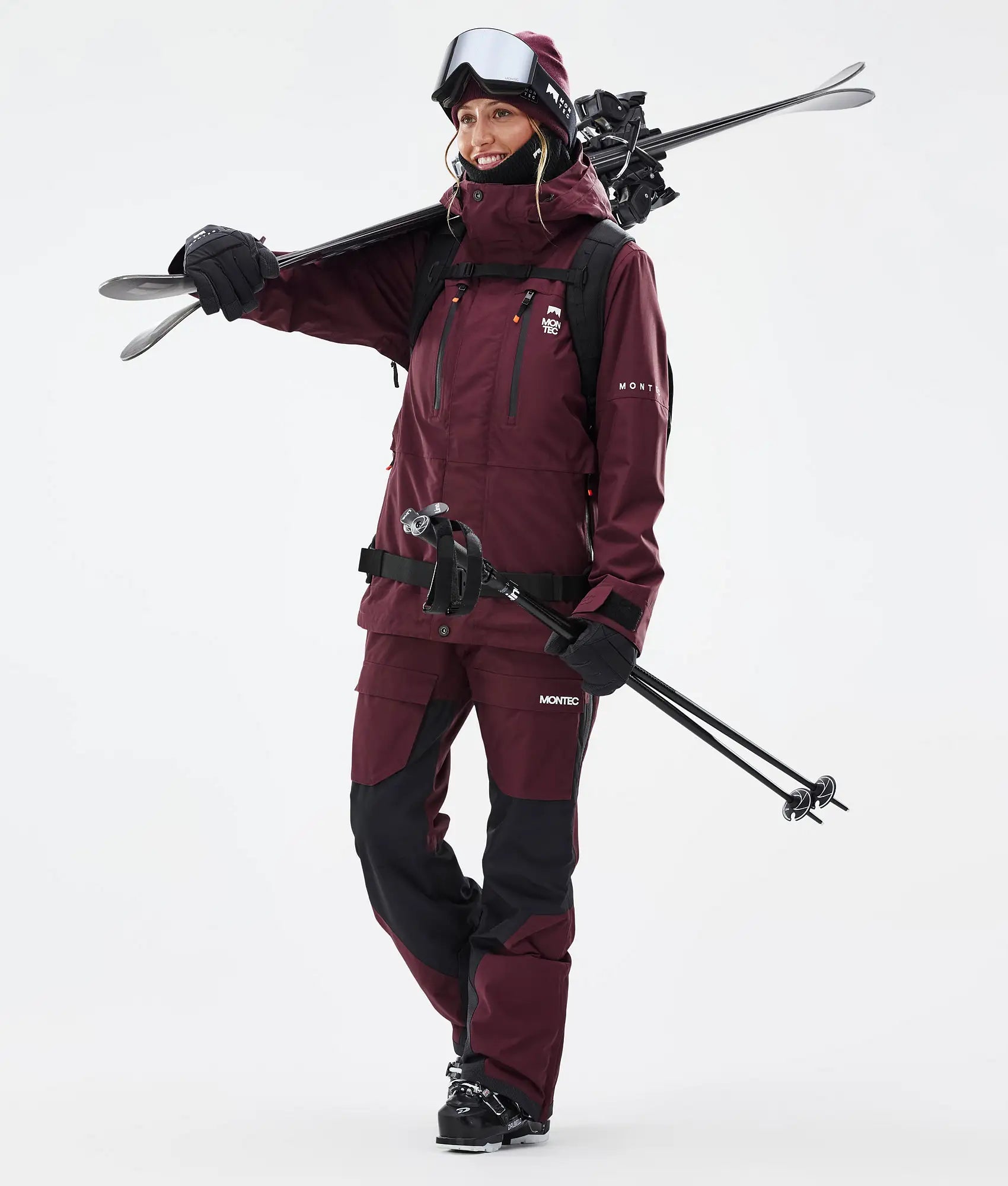 Creed W Skijacke Damen Burgundy