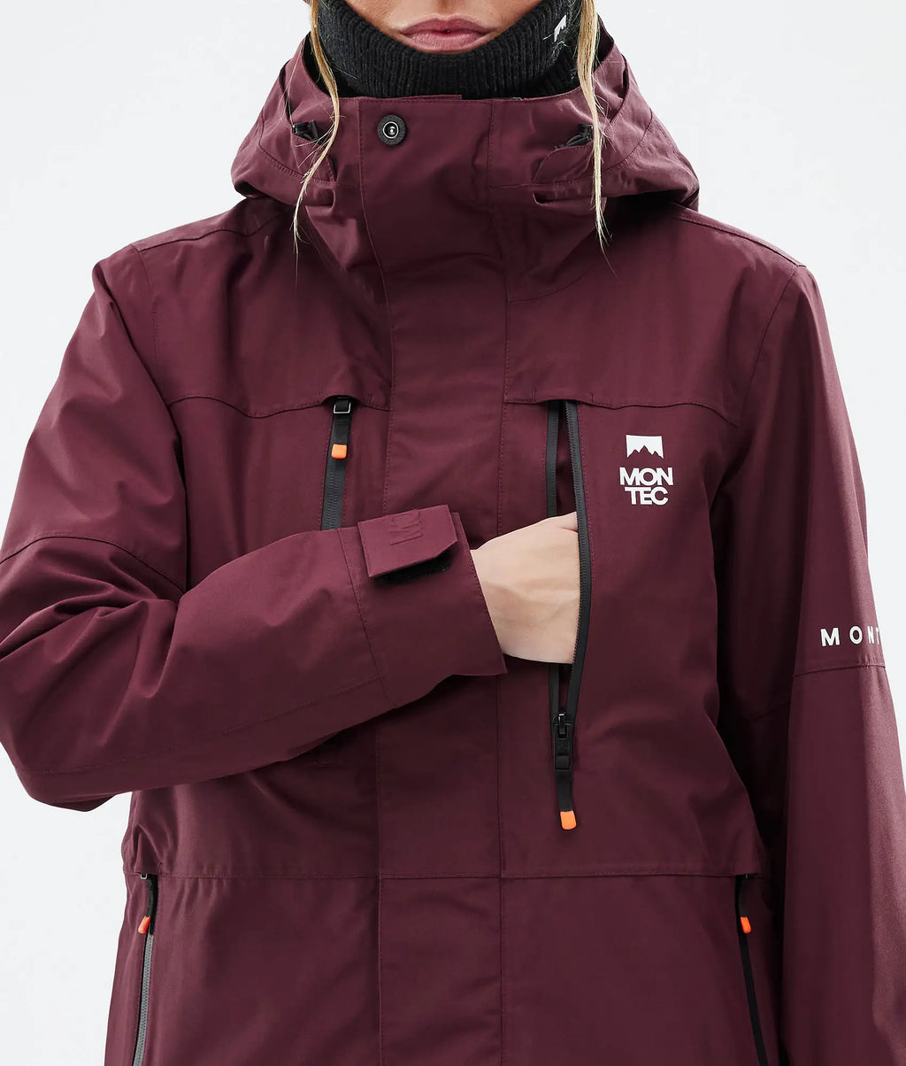 Creed W Skijacke Damen Burgundy