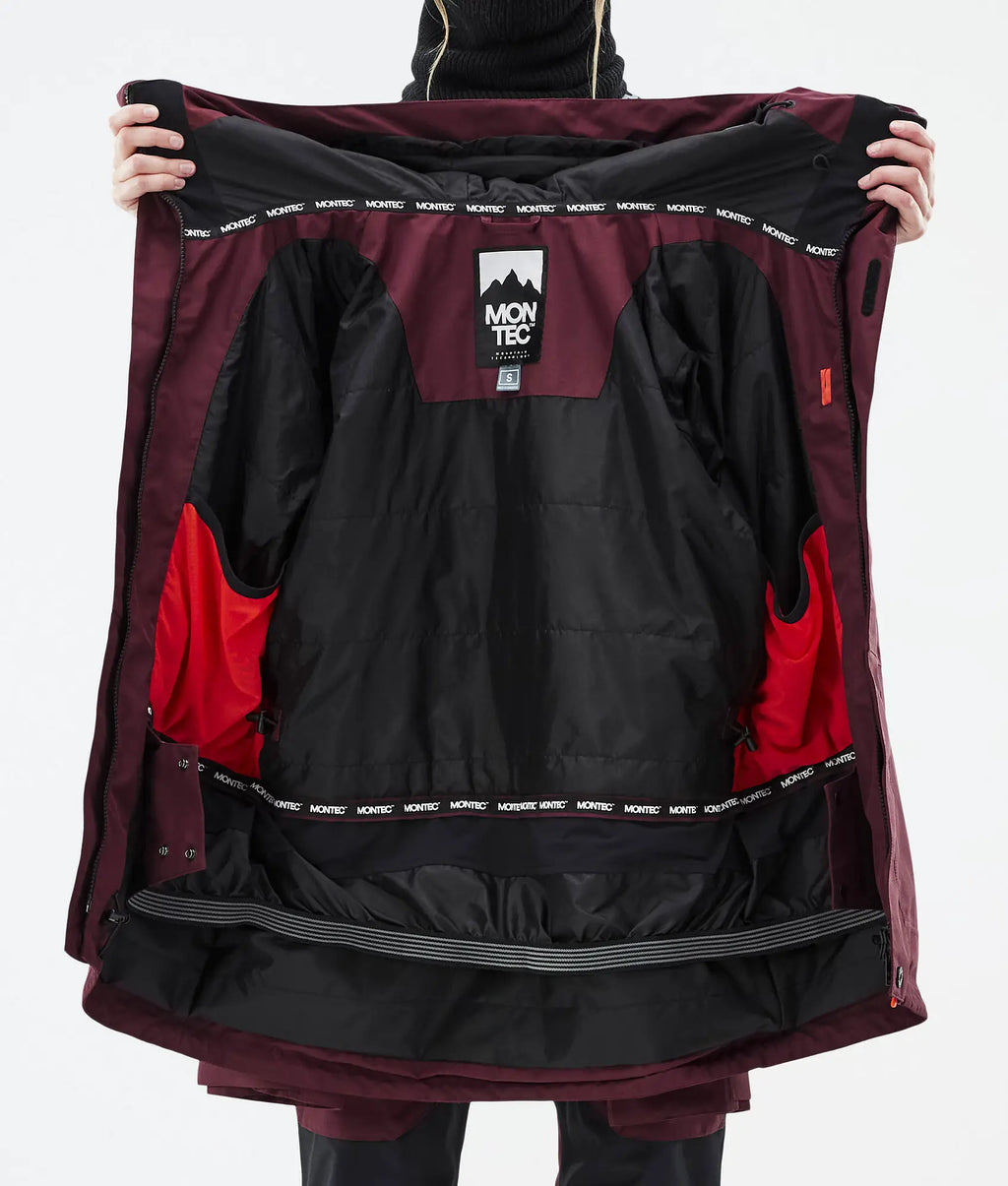 Creed W Skijacke Damen Burgundy