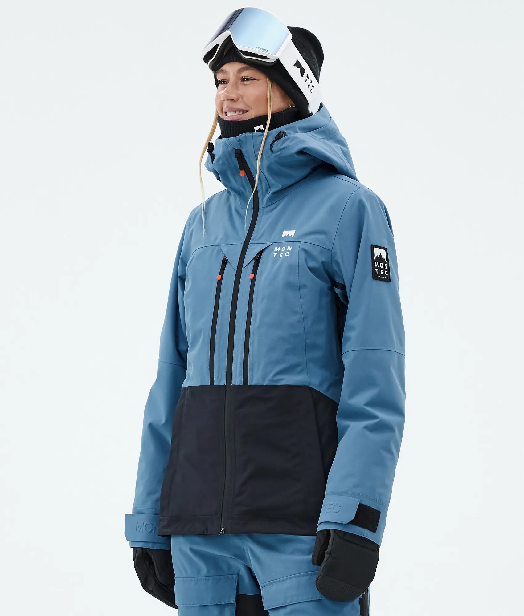 Cloud W Skijacke Damen Blue Steel/Black