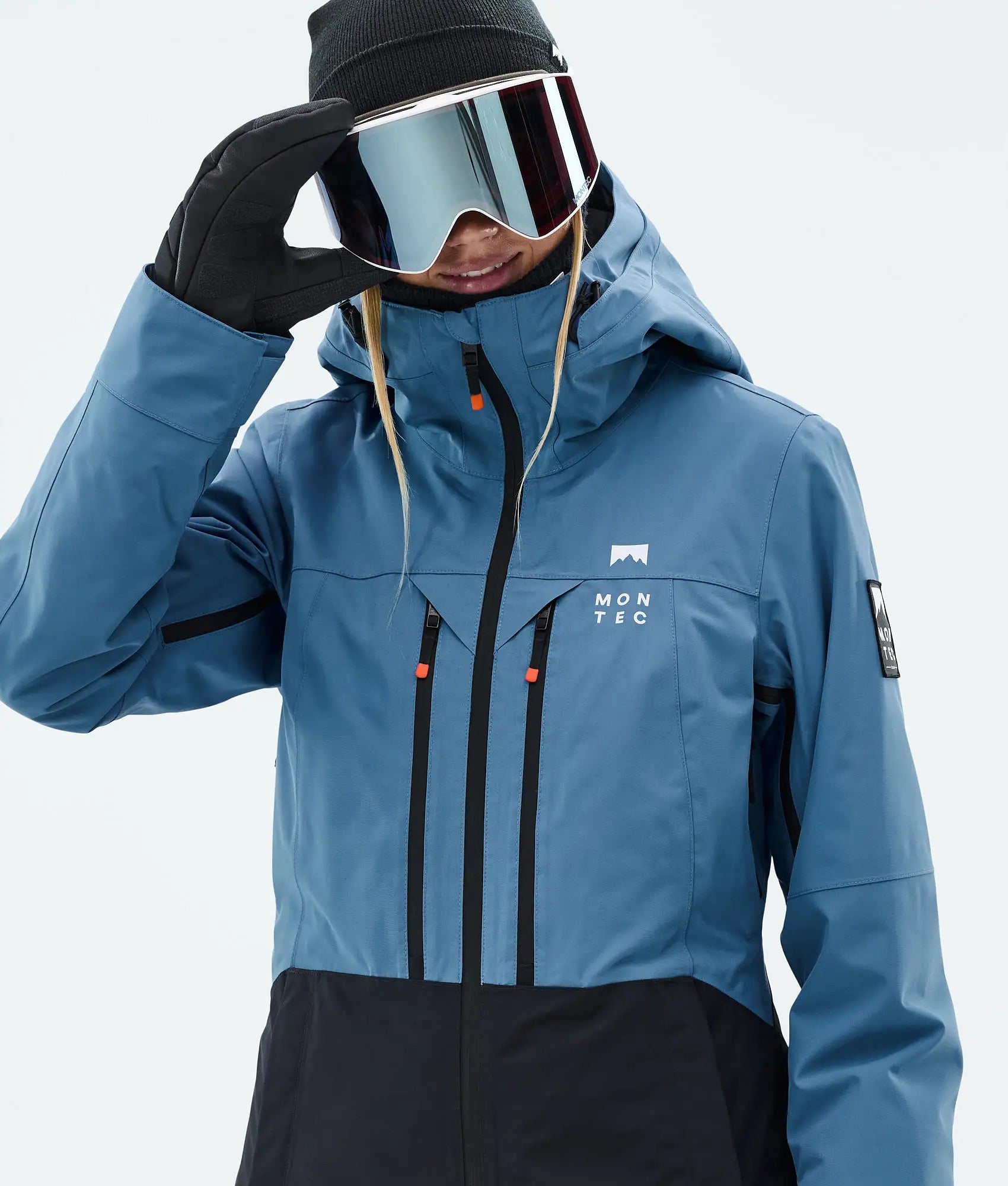 Cloud W Skijacke Damen Blue Steel/Black