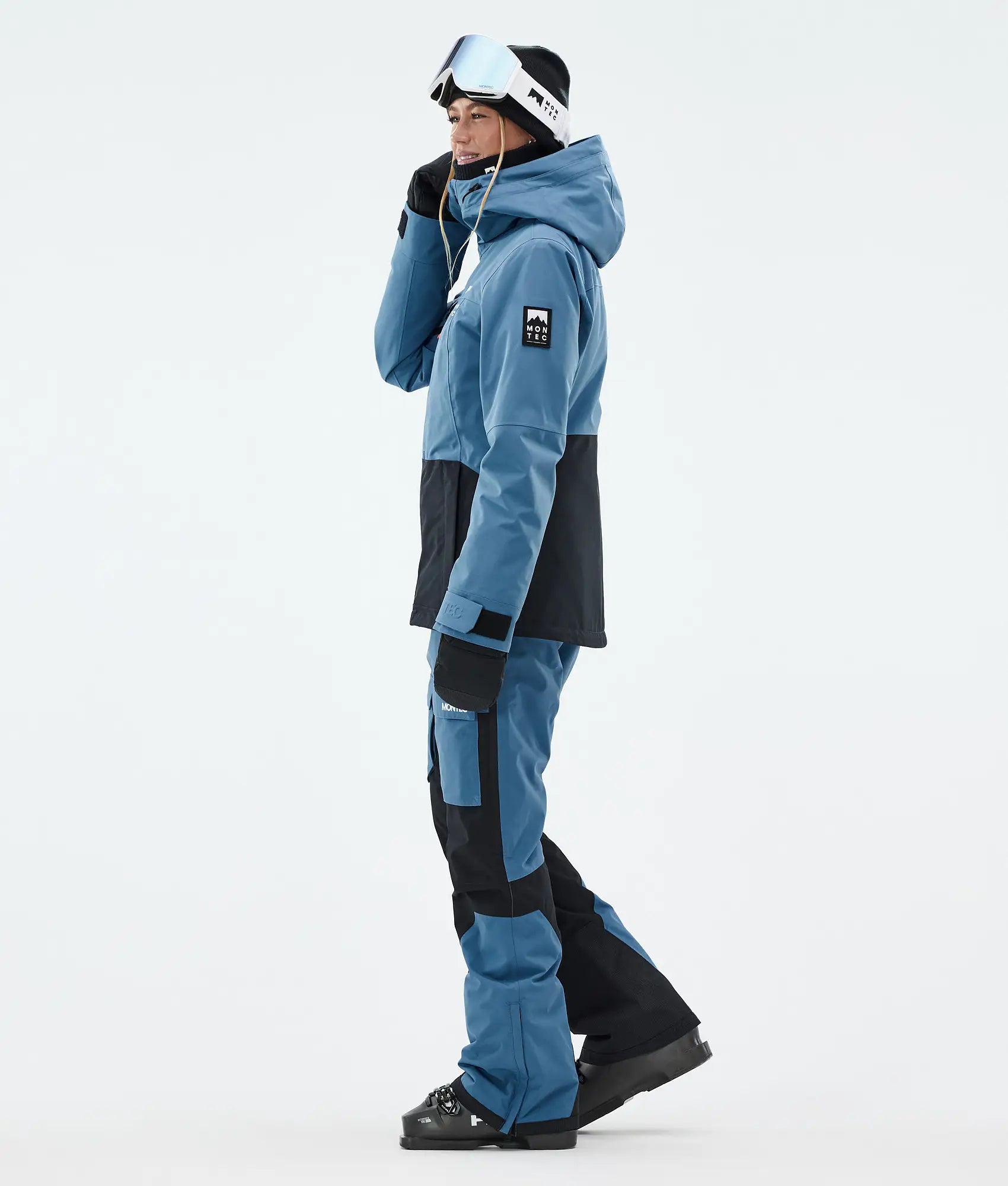 Cloud W Skijacke Damen Blue Steel/Black