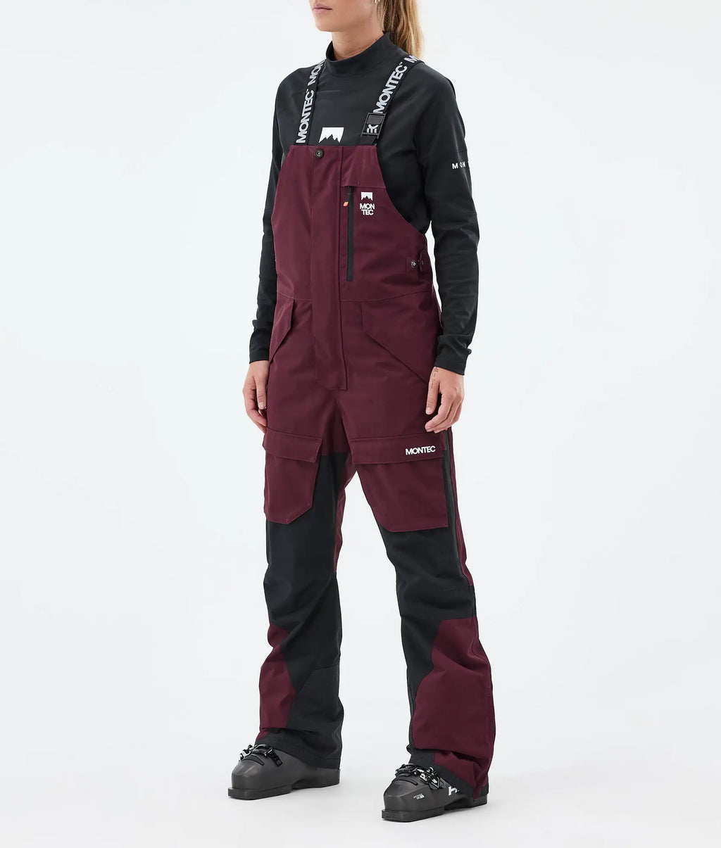 Creed W - Skihose Damen Burgundy/Black