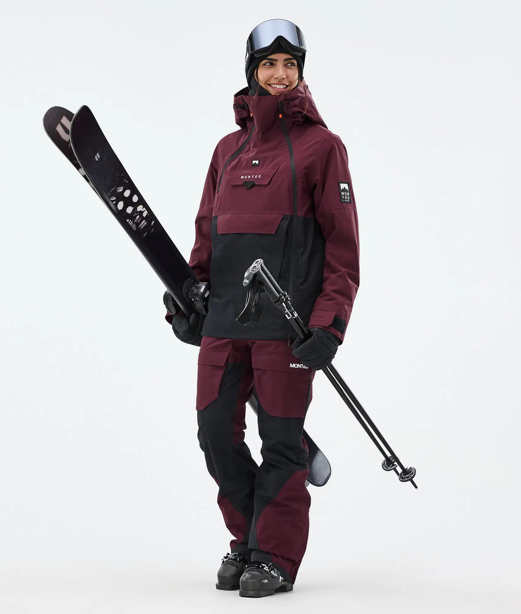 Creed W - Skihose Damen Burgundy/Black