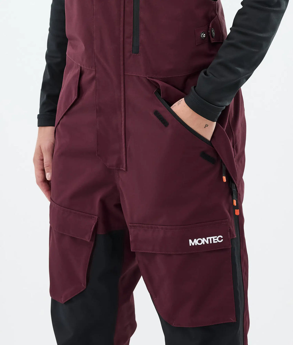 Creed W - Skihose Damen Burgundy/Black