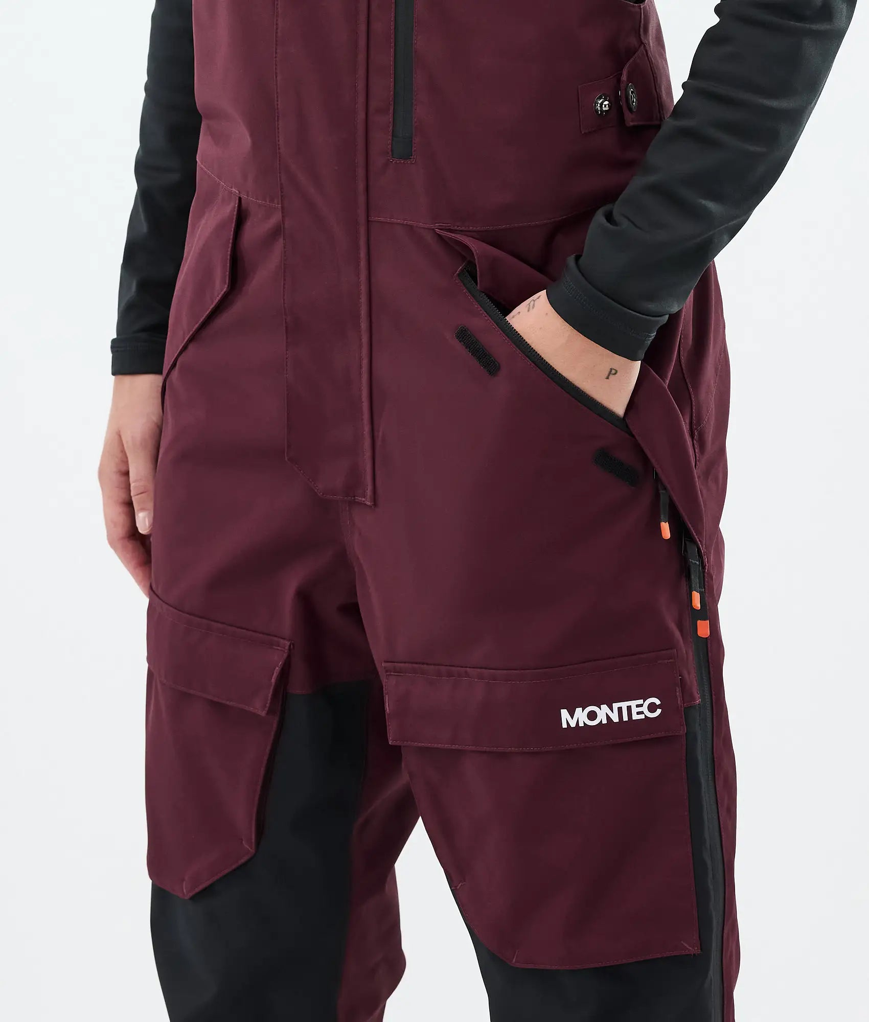 Creed W - Skihose Damen Burgundy/Black