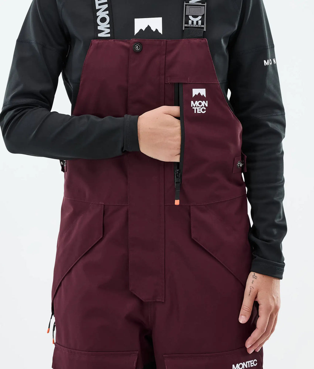 Creed W - Skihose Damen Burgundy/Black