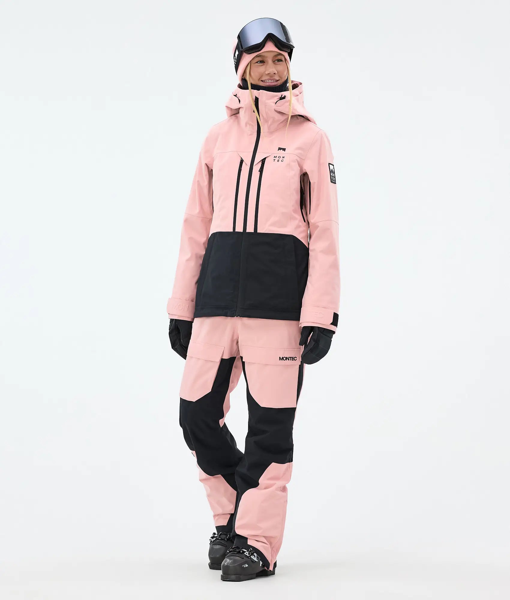 Cloud W Skijacke Damen Soft Pink/Black