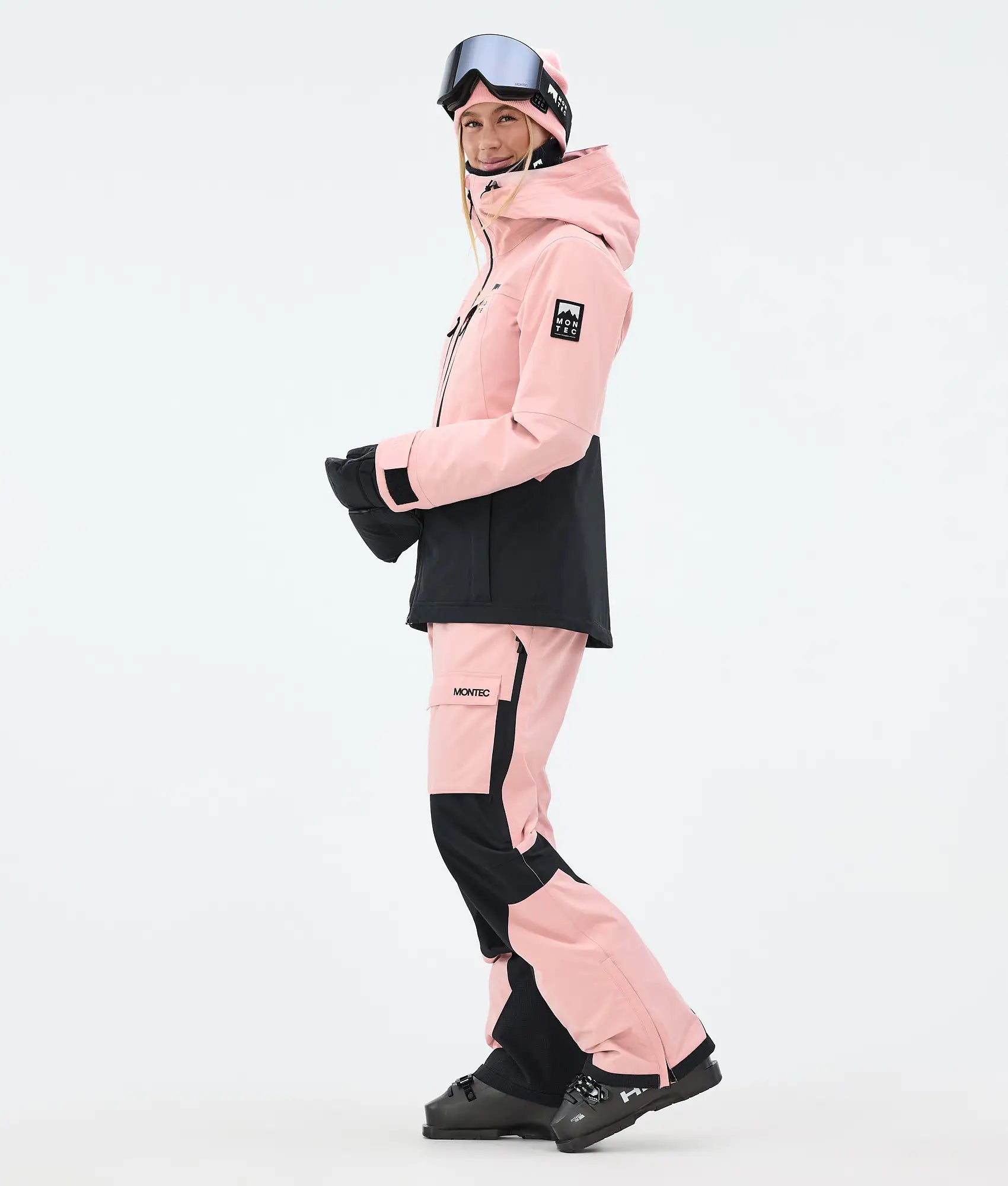 Cloud W Skijacke Damen Soft Pink/Black