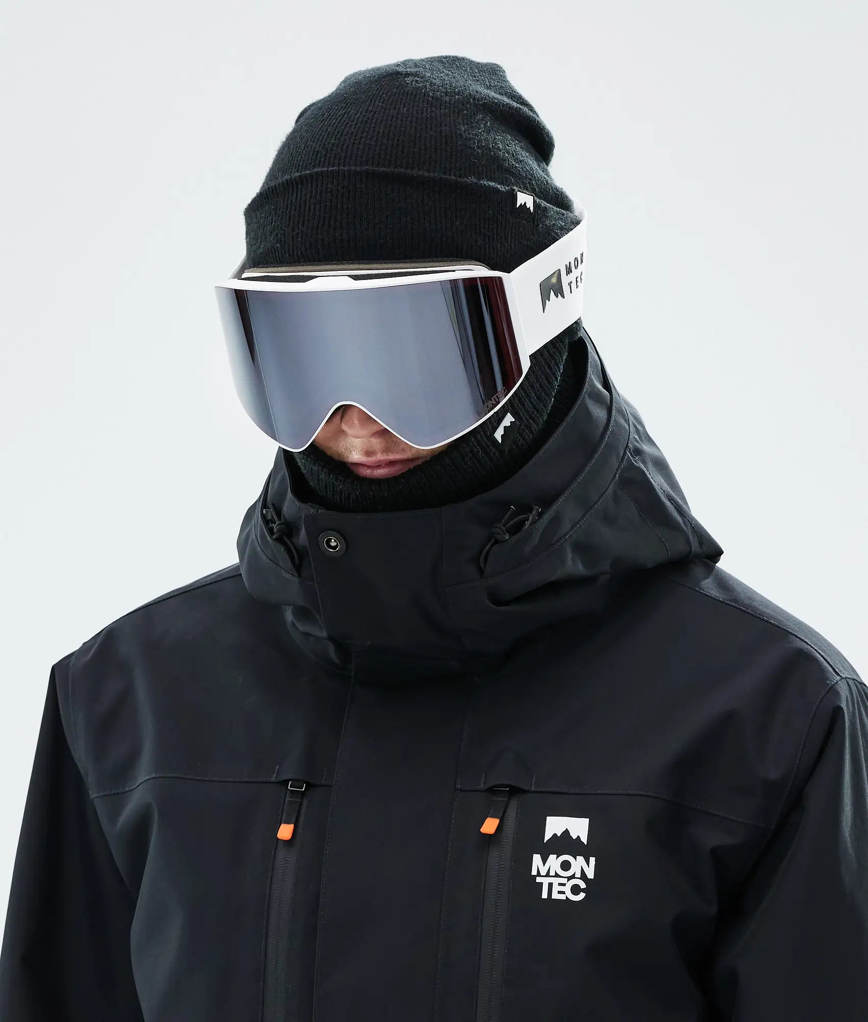Kob Skibrille White W/White Black Mirror