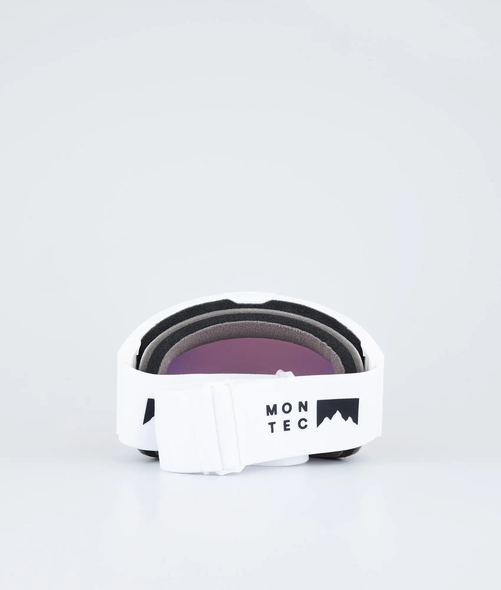 Kob Skibrille White W/White Ruby Red Mirror