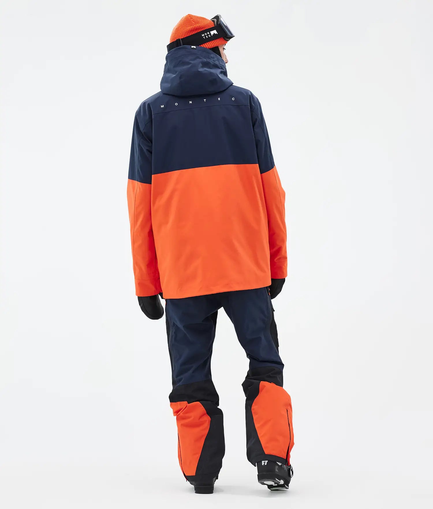 Doom Ski Jacket Men Dark Blue/Black/Orange