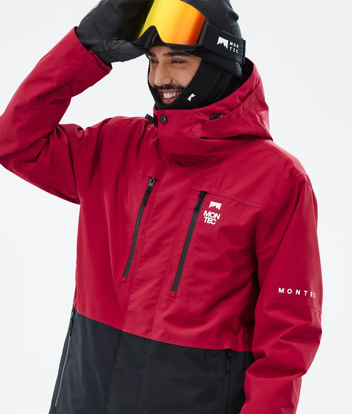 Fawk Ski Jacket Men Deep Red/Black