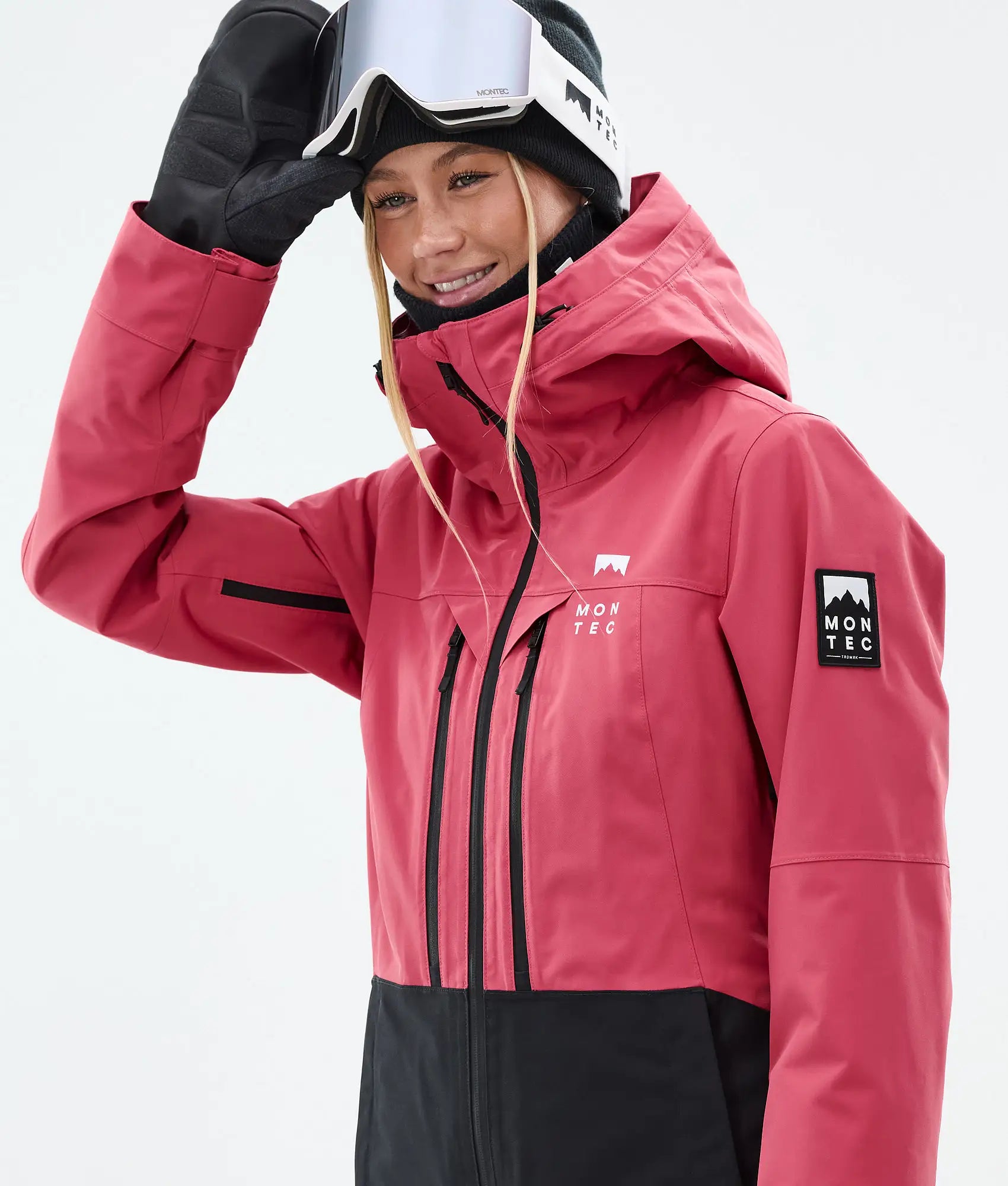 Cloud W Skijacke Damen Light Red/Black