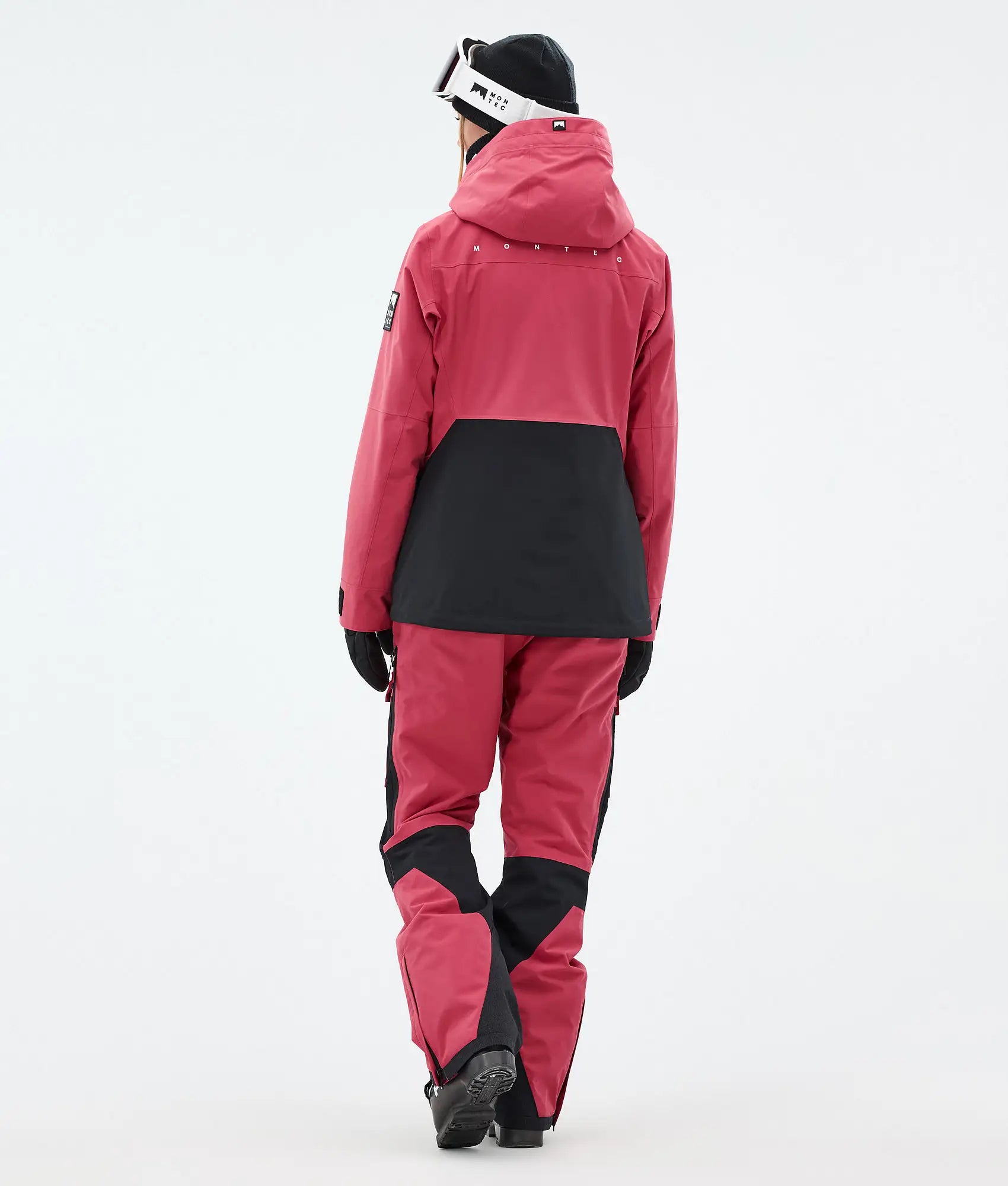 Cloud W Skijacke Damen Light Red/Black