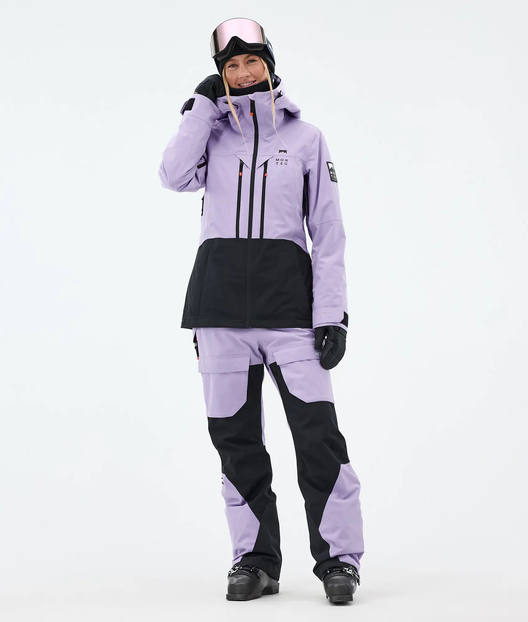 Cloud W Skijacke Damen Faded Violet/Black