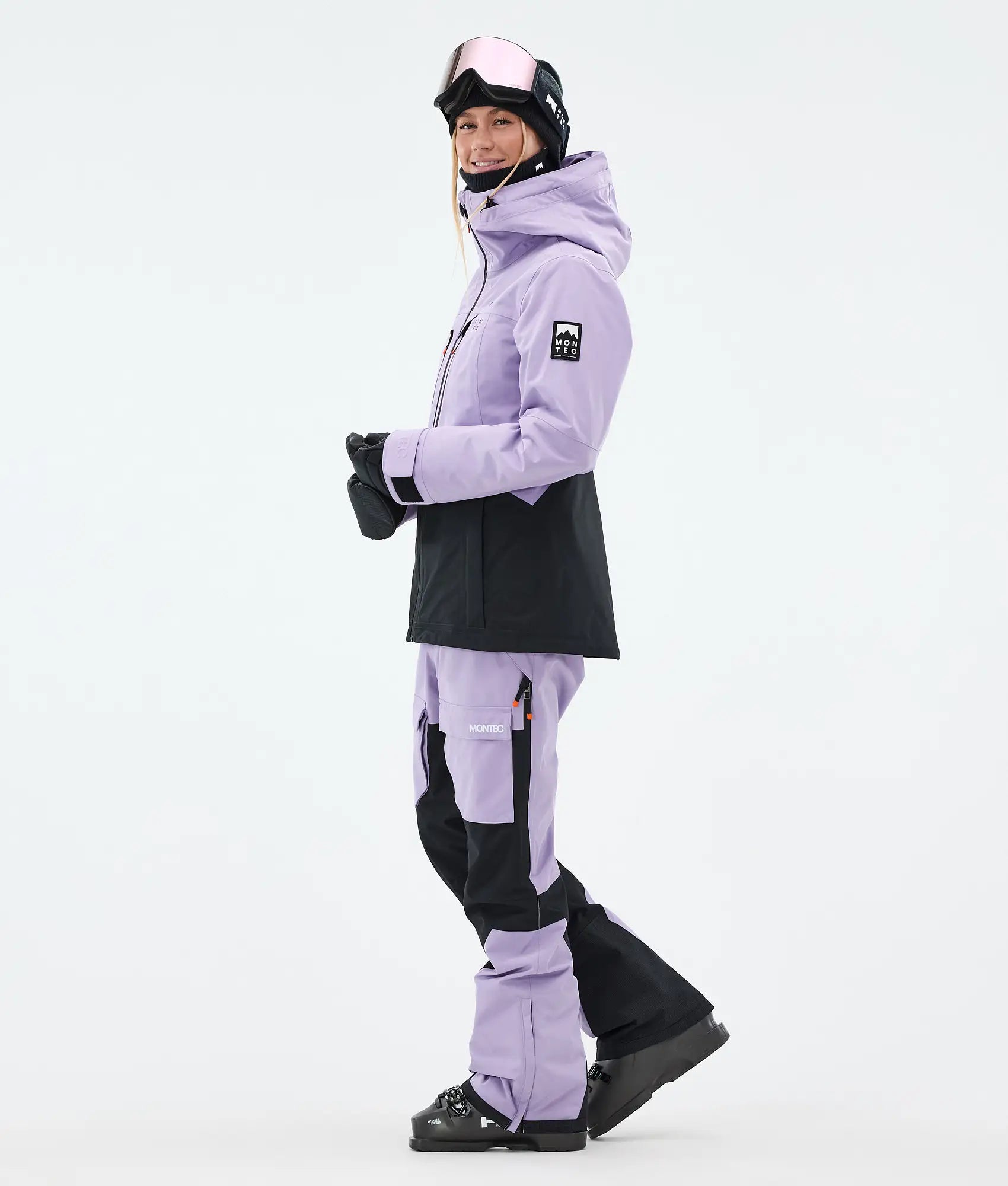Cloud W Skijacke Damen Faded Violet/Black