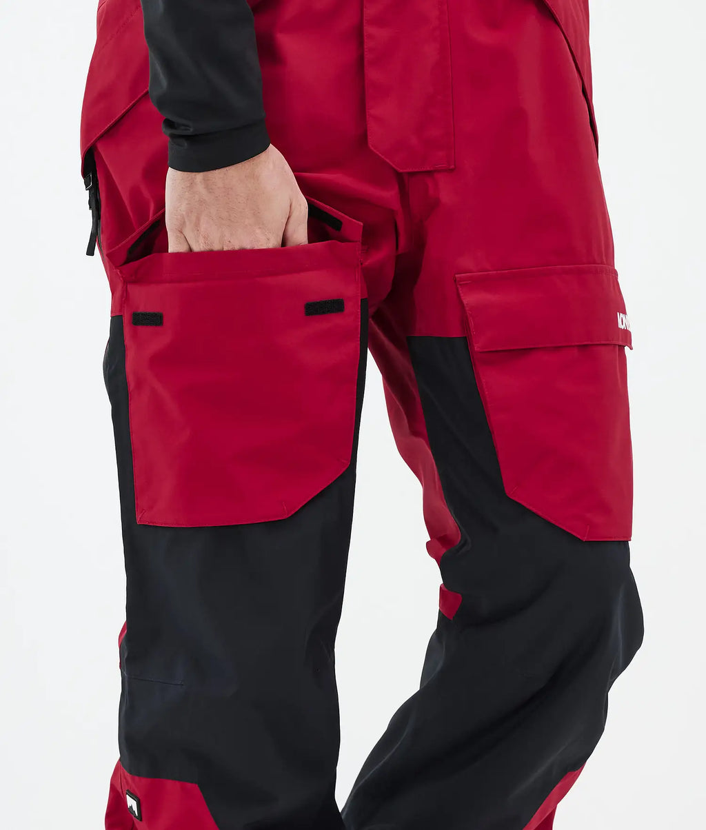 Fawk Ski Pants Men Deep Red/Black