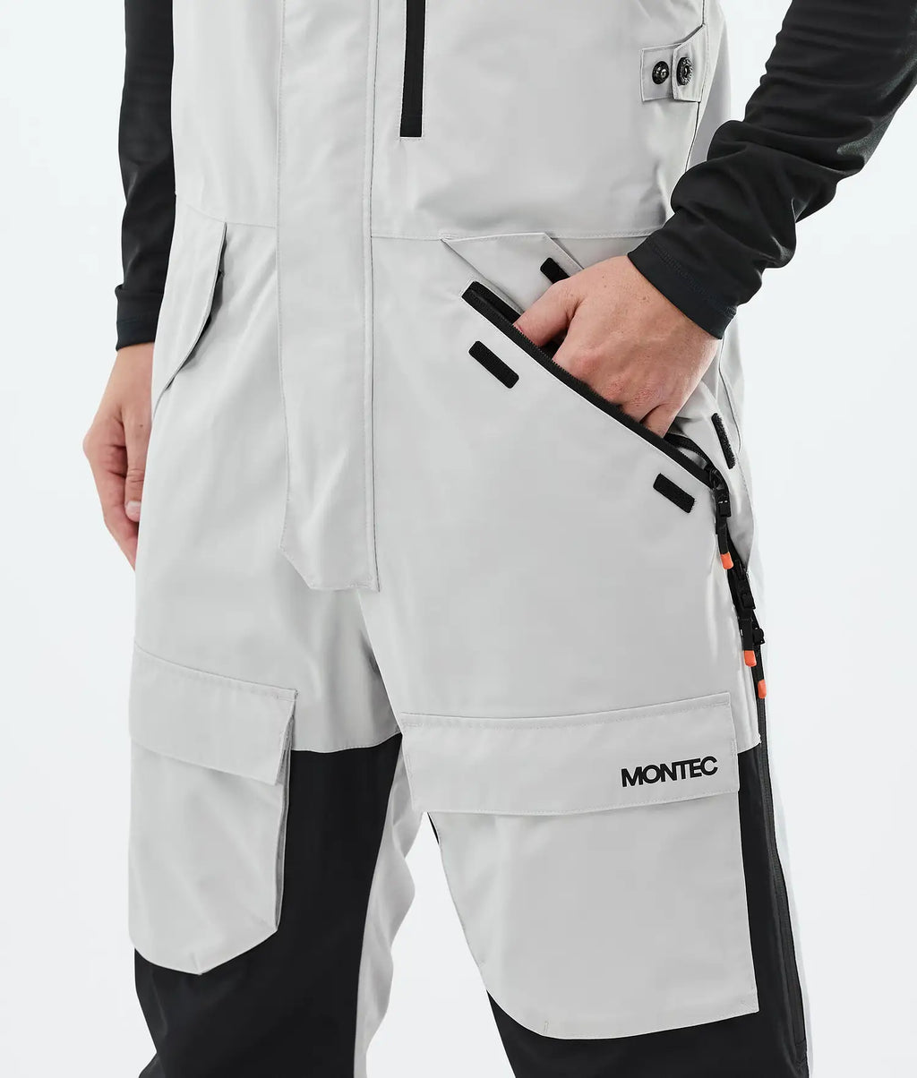 Fawk Ski Pants Men Light Grey/Black