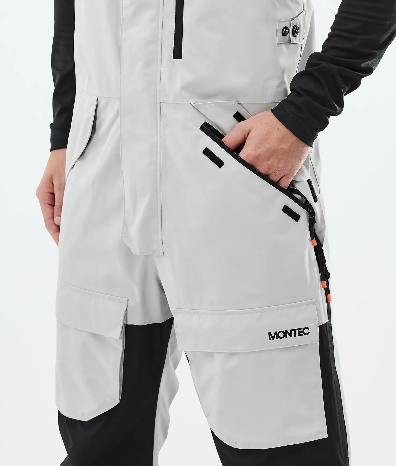 Fawk Ski Pants Men Light Grey/Black
