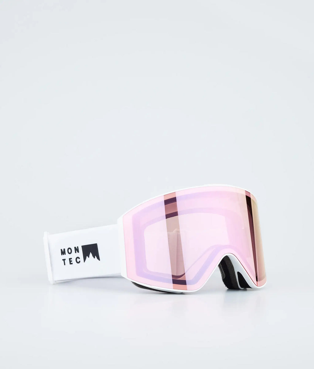 Kob Skibrille White W/Pink Sapphire Mirror