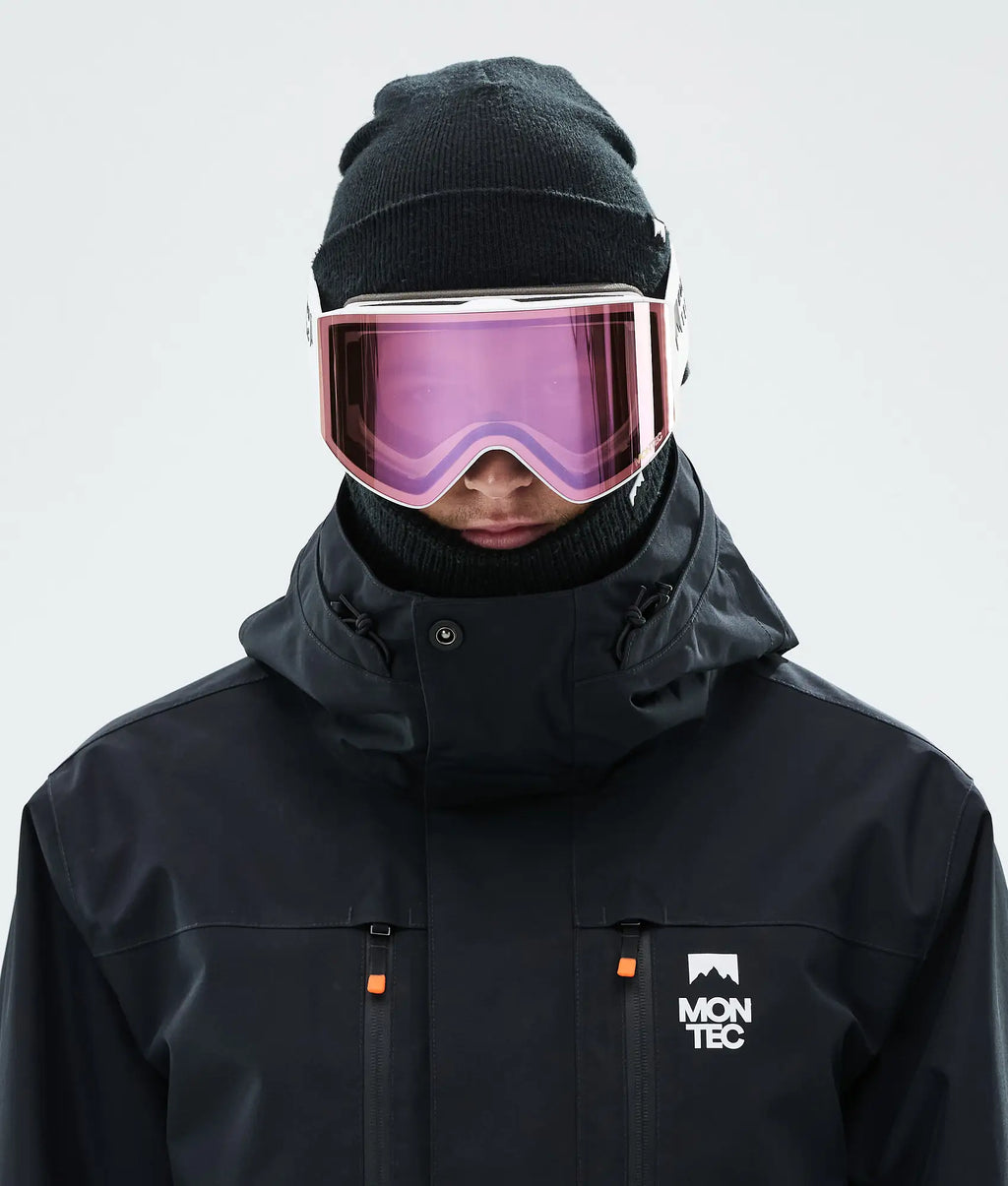 Kob Skibrille White W/Pink Sapphire Mirror