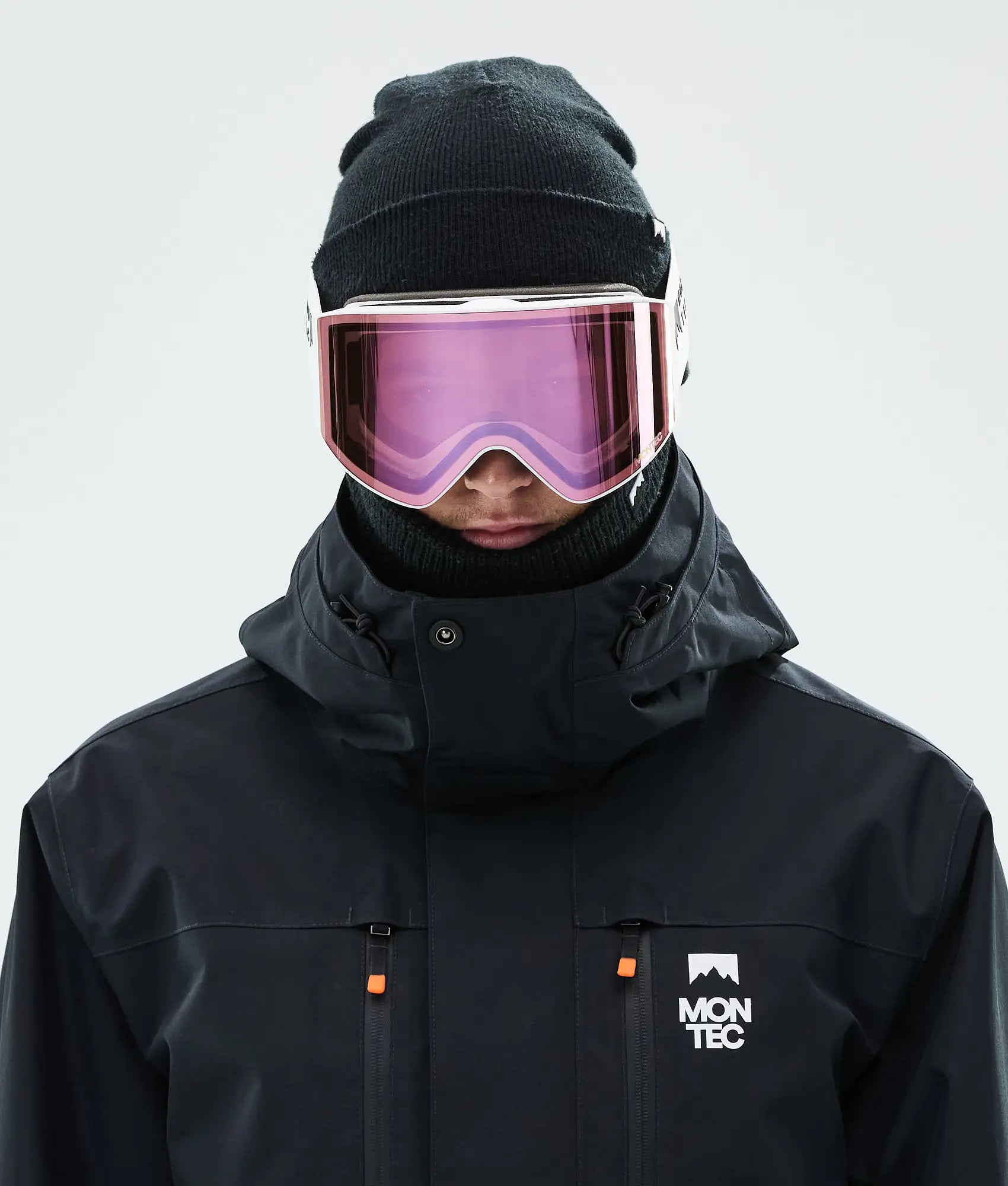 Kob Skibrille White W/Pink Sapphire Mirror