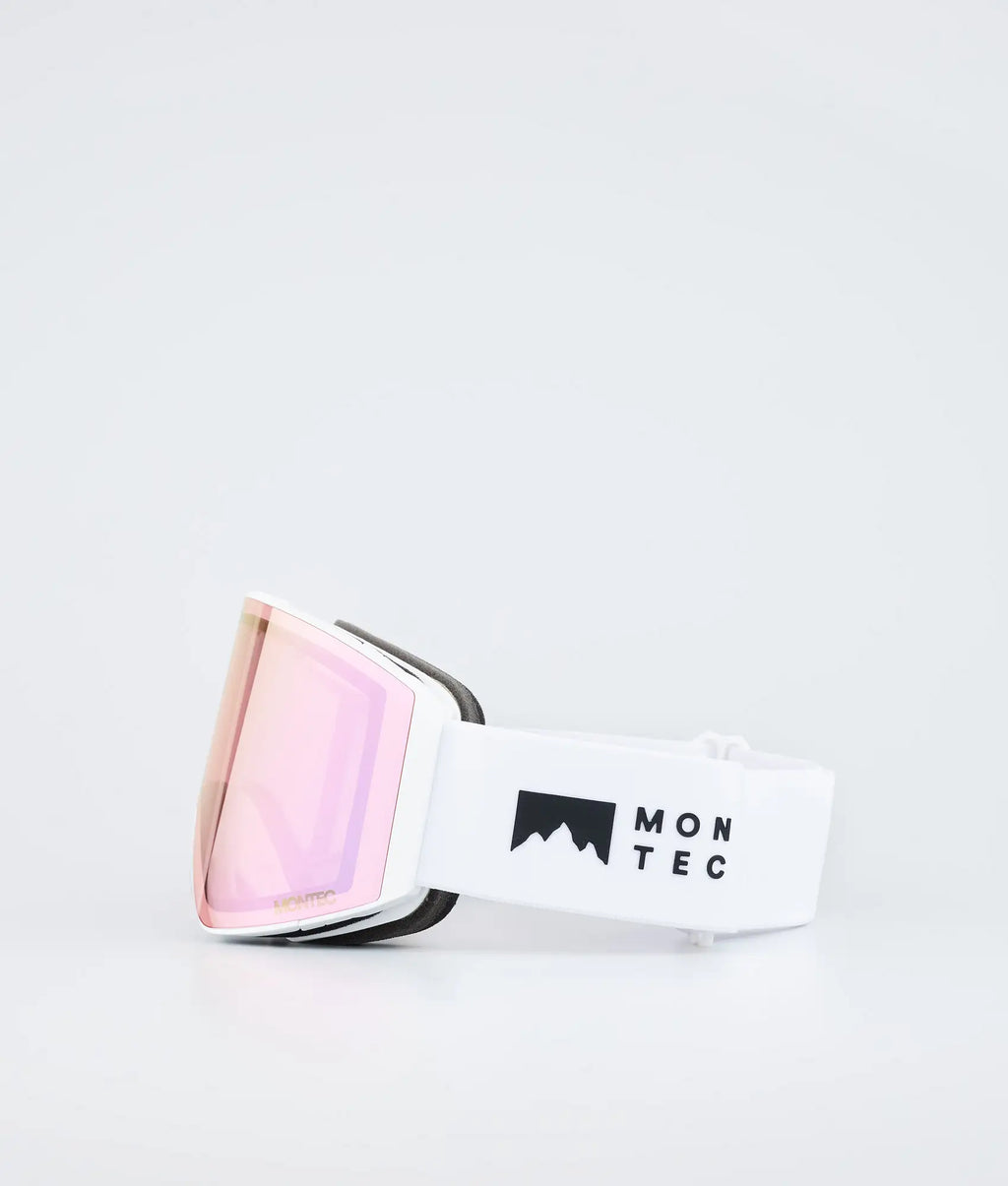 Kob Skibrille White W/Pink Sapphire Mirror
