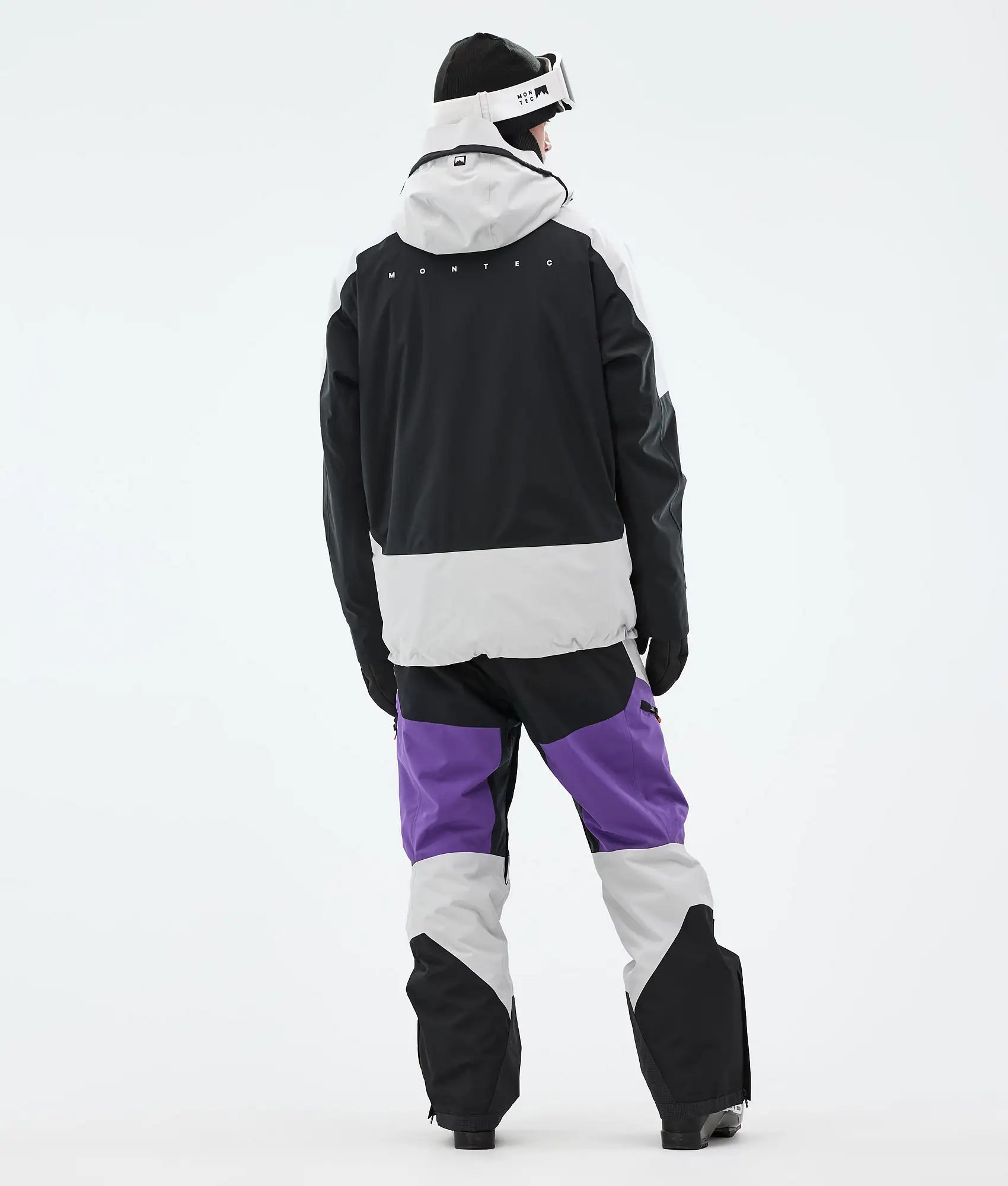 Sirius Skijacke Herren Light Grey/Black/Vivid Purple