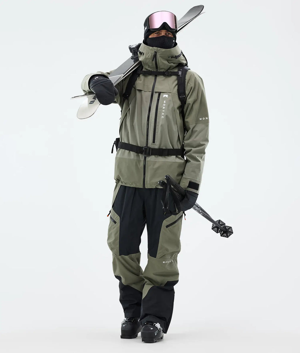 Dozer Ski Pants Men Greenish/Black