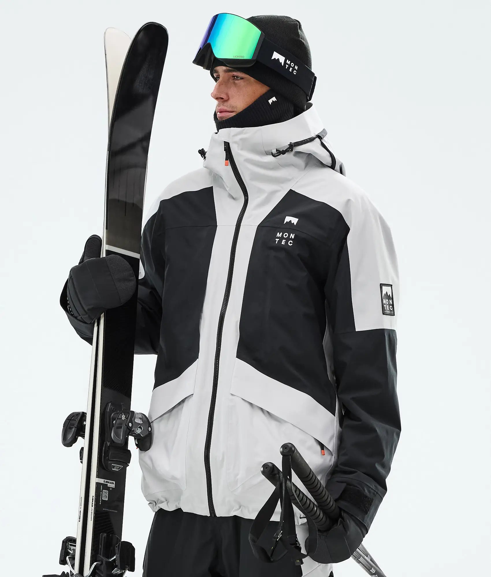 Sirius Skijacke Herren Light Grey/Black