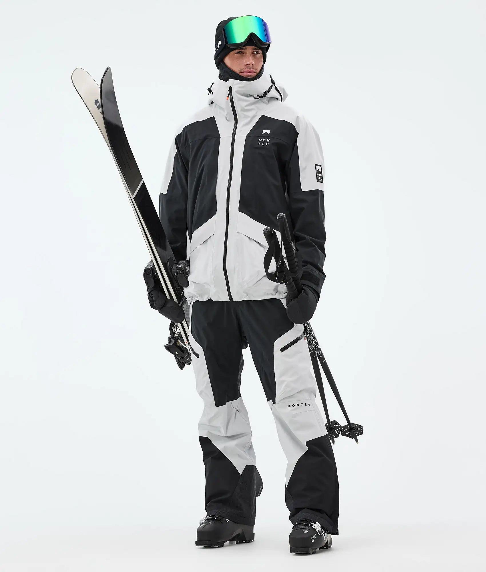 Sirius Skijacke Herren Light Grey/Black