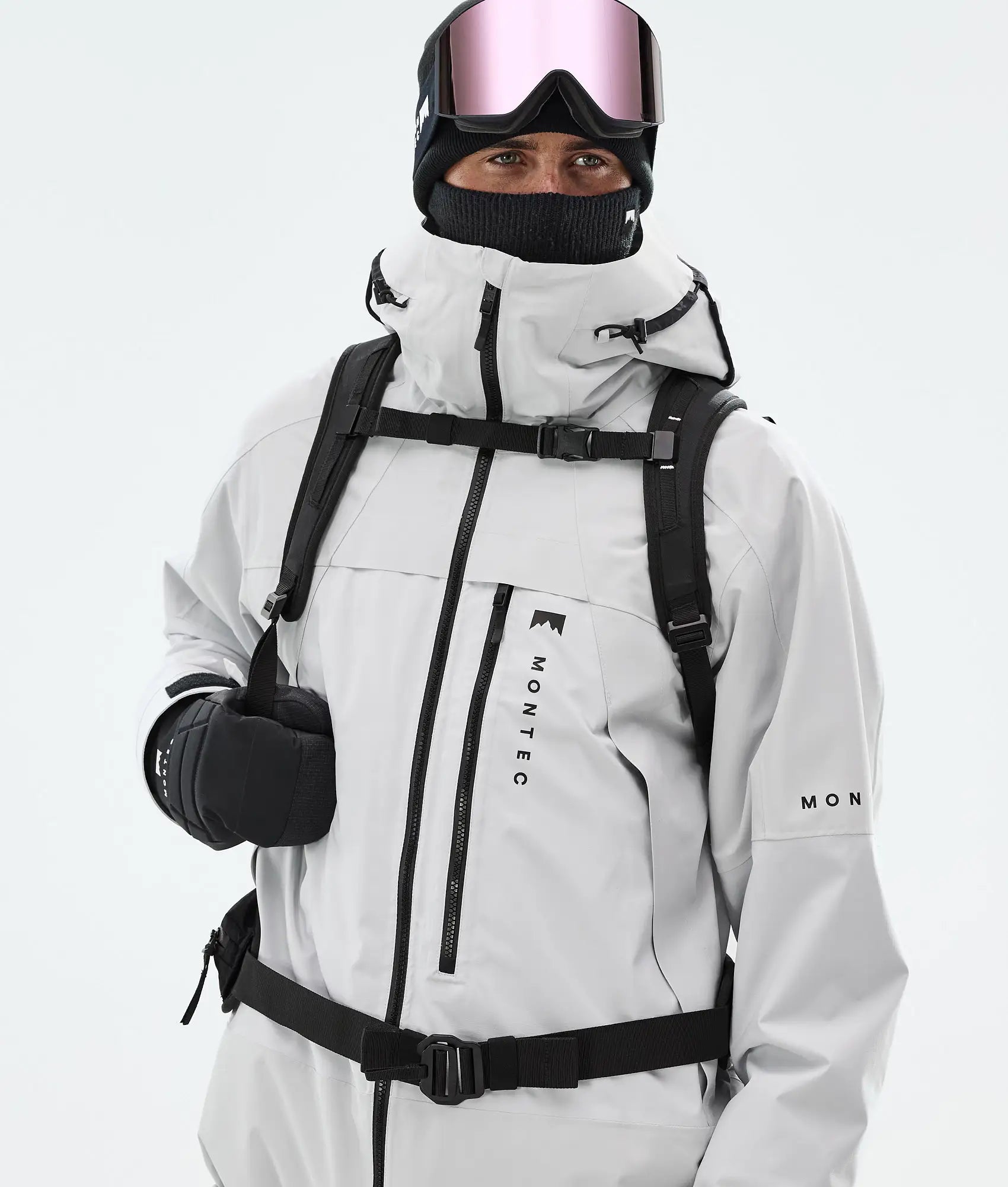 Truston Skijacke Herren Light Grey