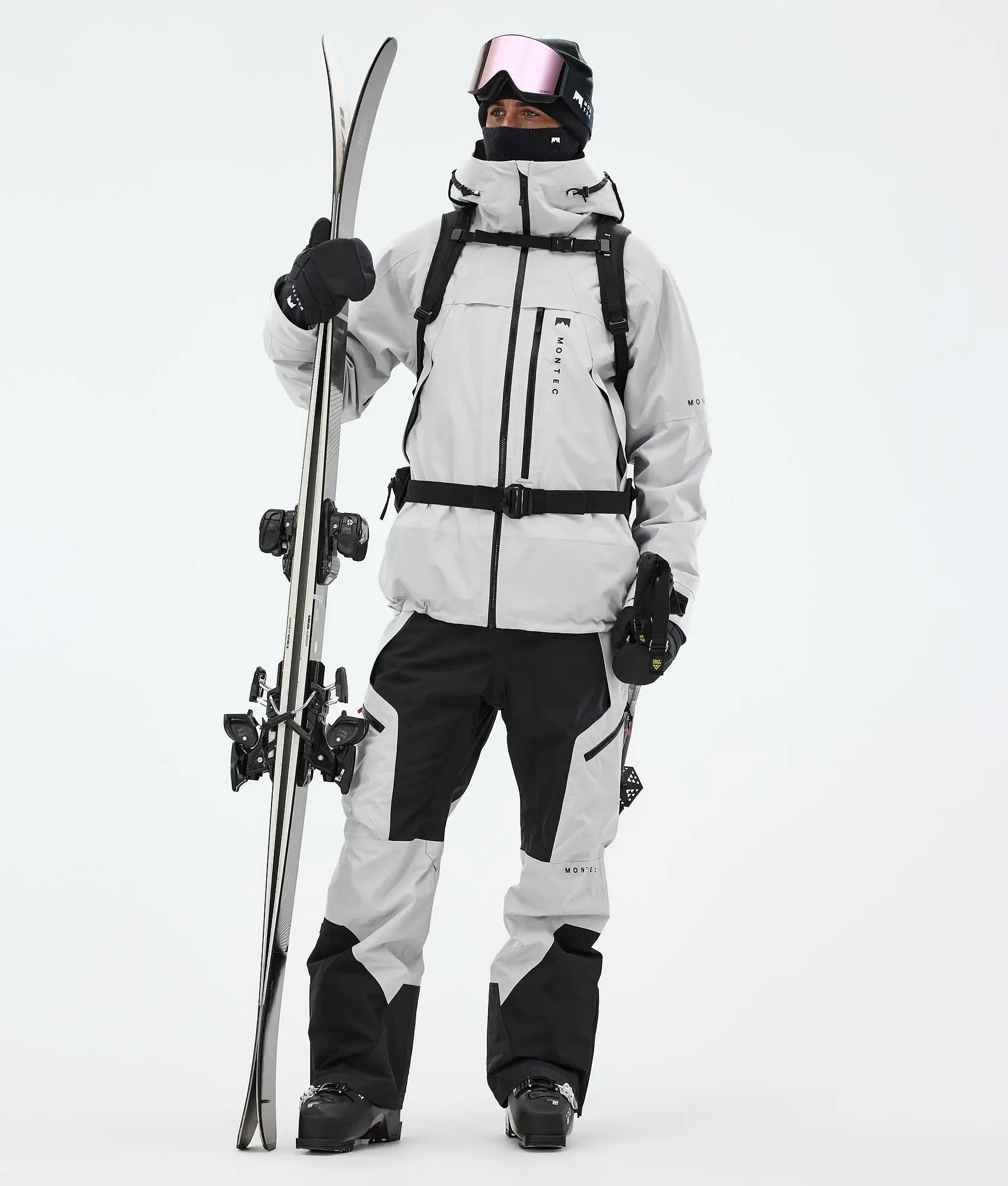 Truston Skijacke Herren Light Grey