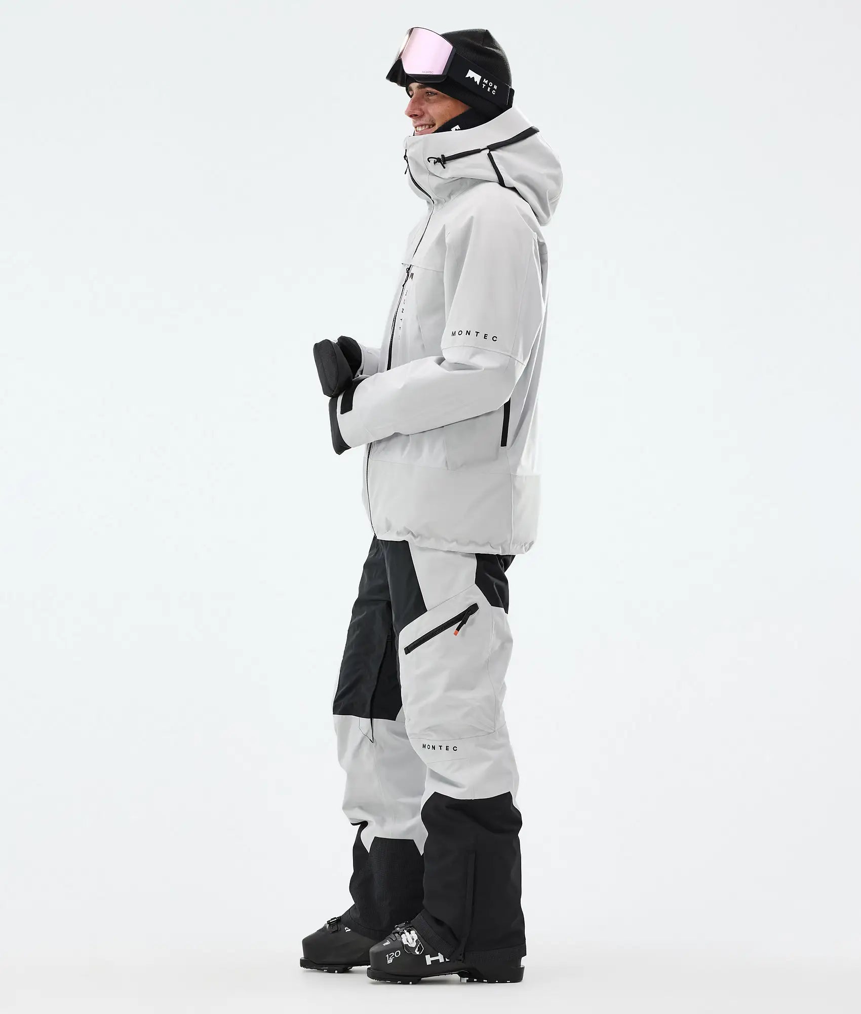 Truston Skijacke Herren Light Grey