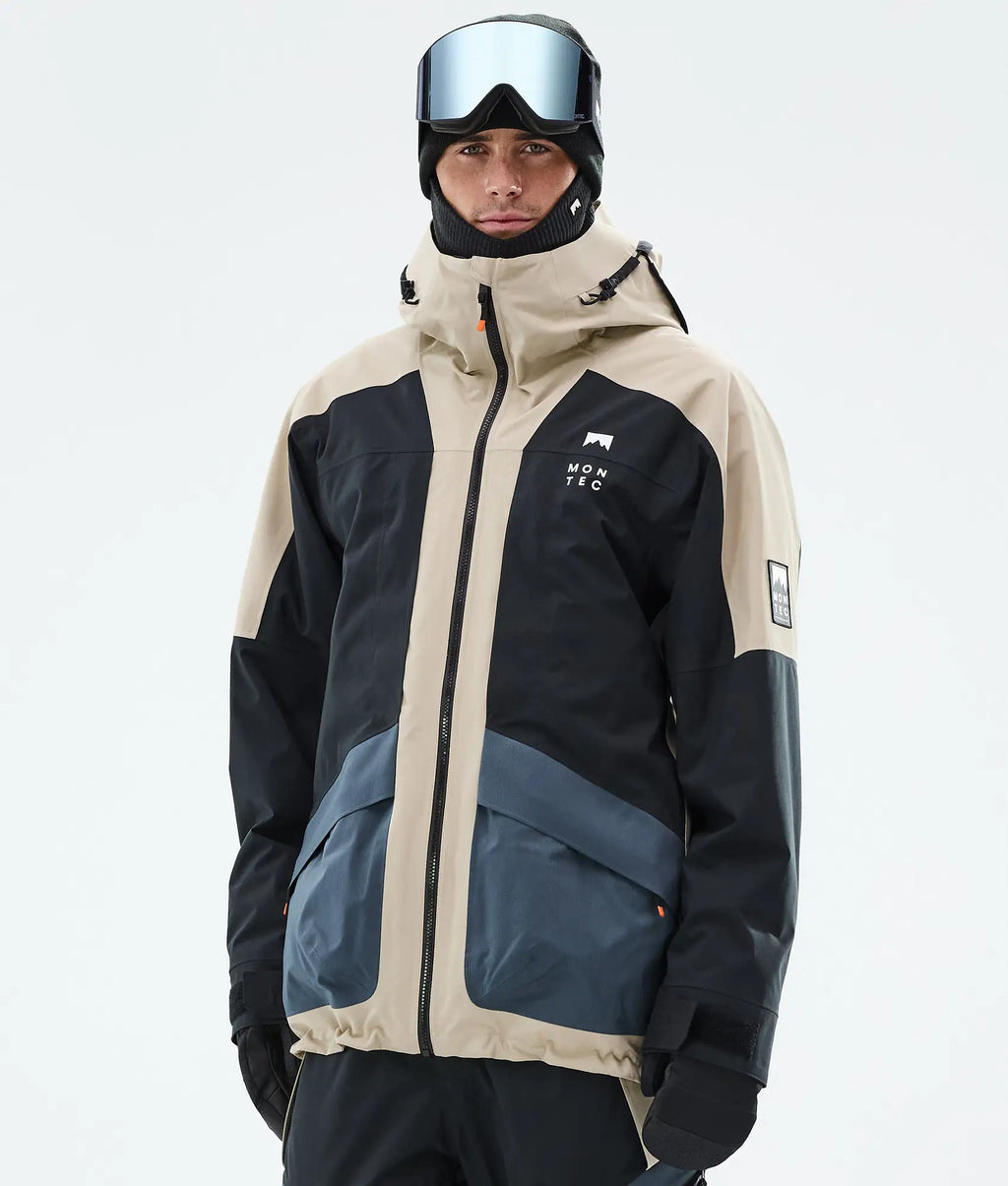 Sirius Skijacke Herren Sand/Black/Metal Blue