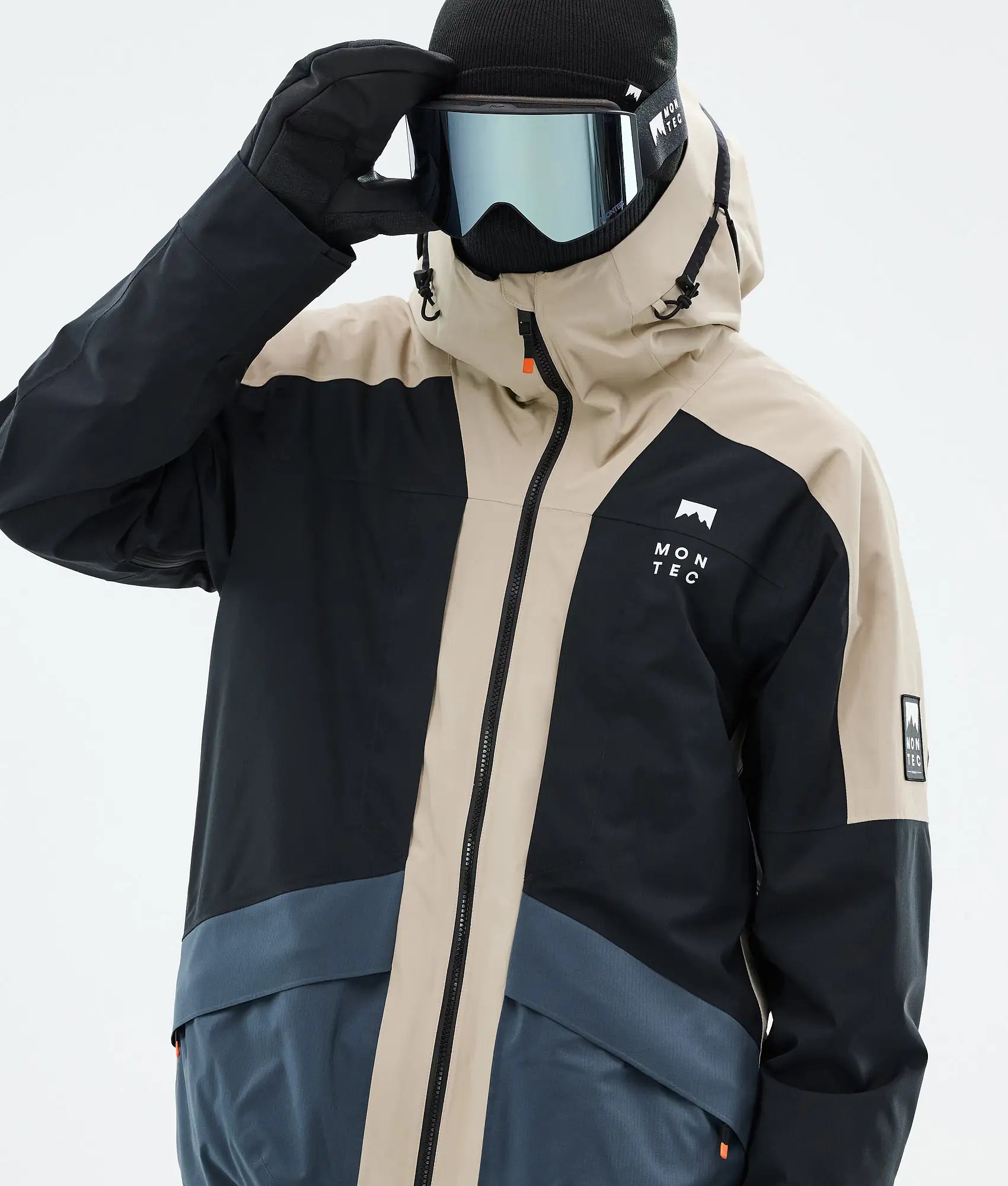 Sirius Skijacke Herren Sand/Black/Metal Blue