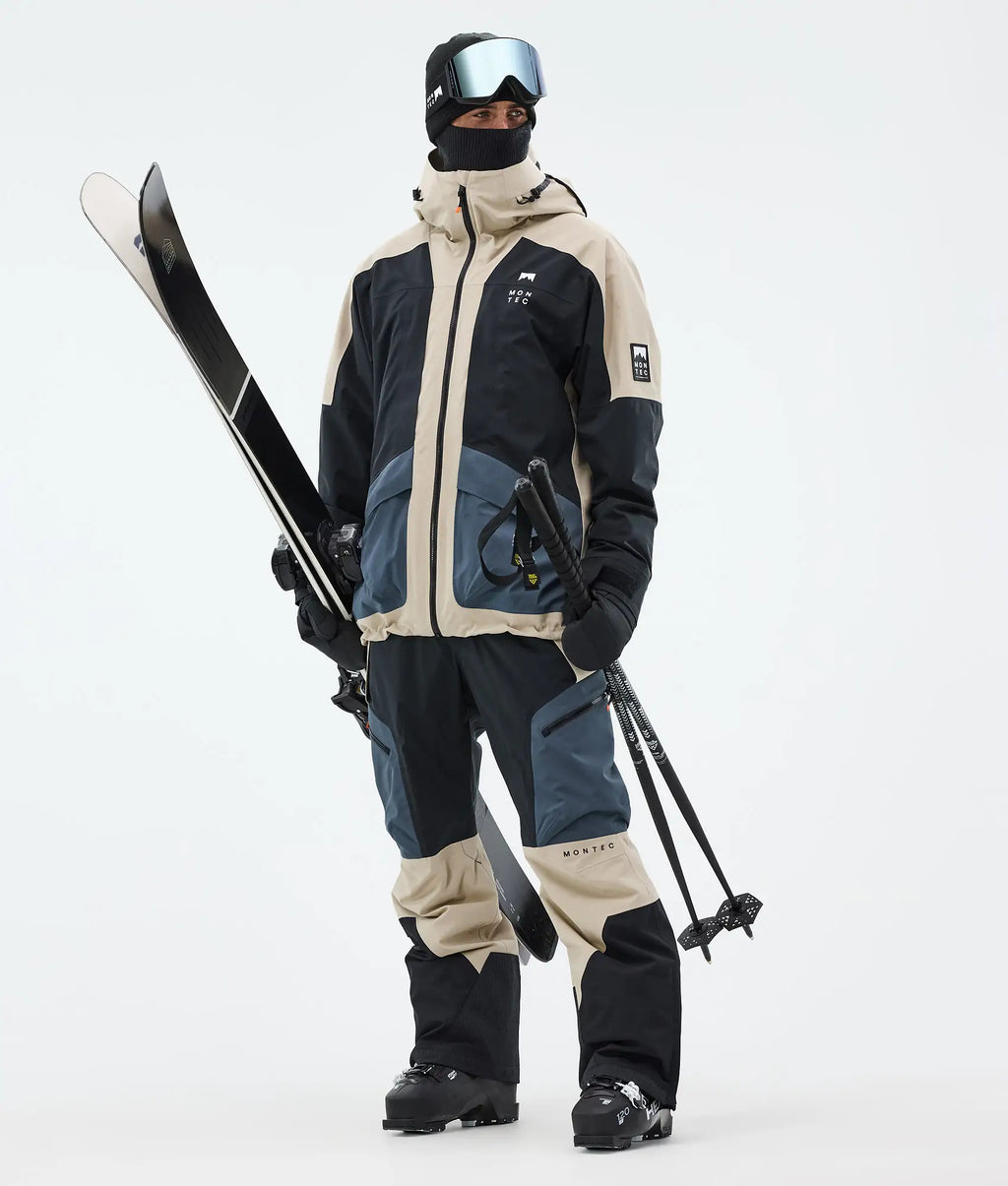 Sirius Skijacke Herren Sand/Black/Metal Blue