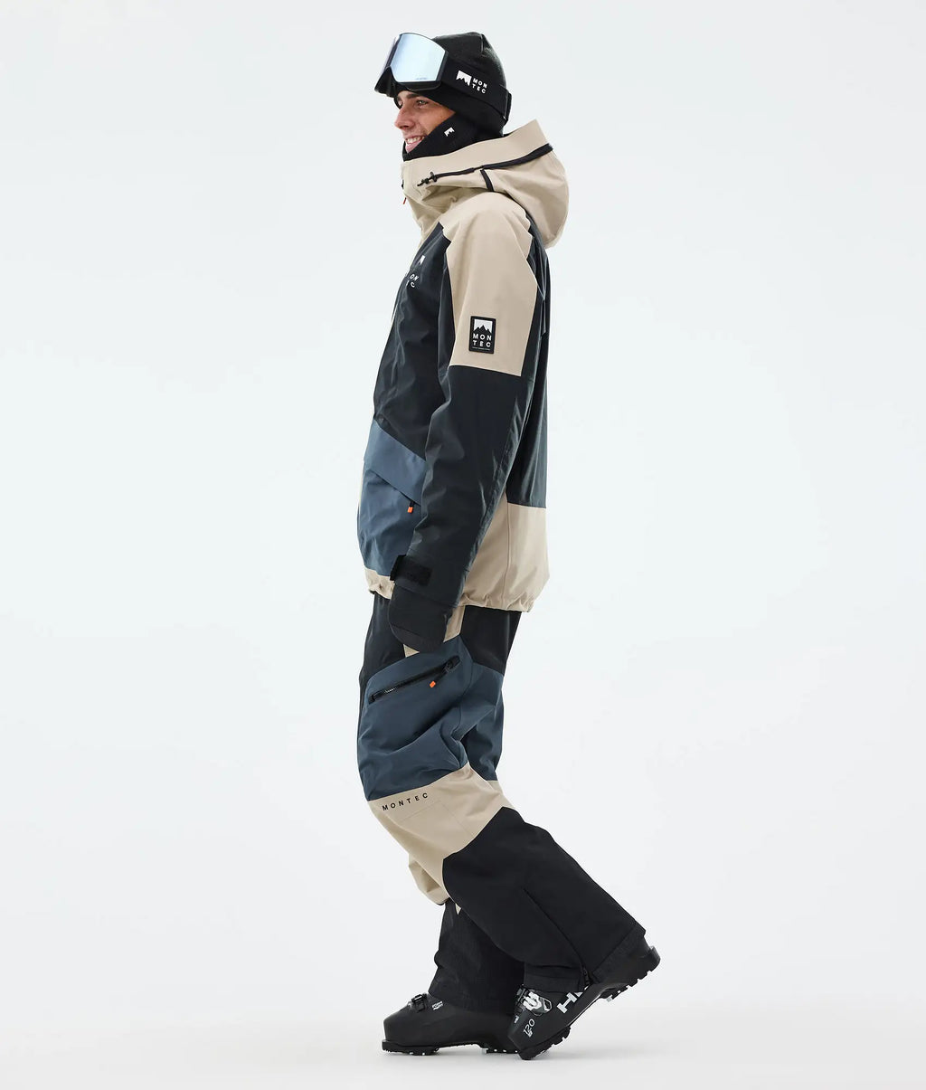 Sirius Skijacke Herren Sand/Black/Metal Blue