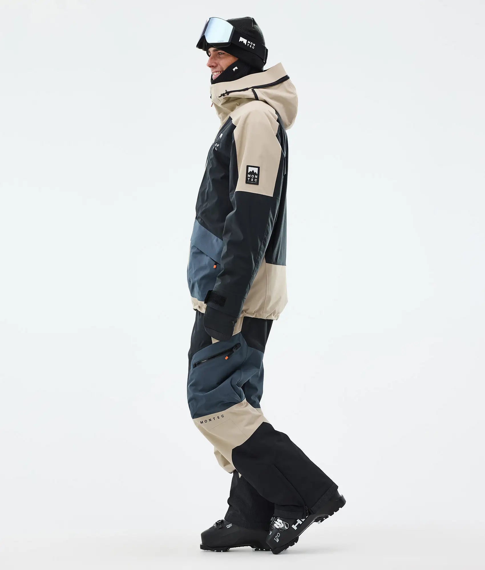 Sirius Skijacke Herren Sand/Black/Metal Blue