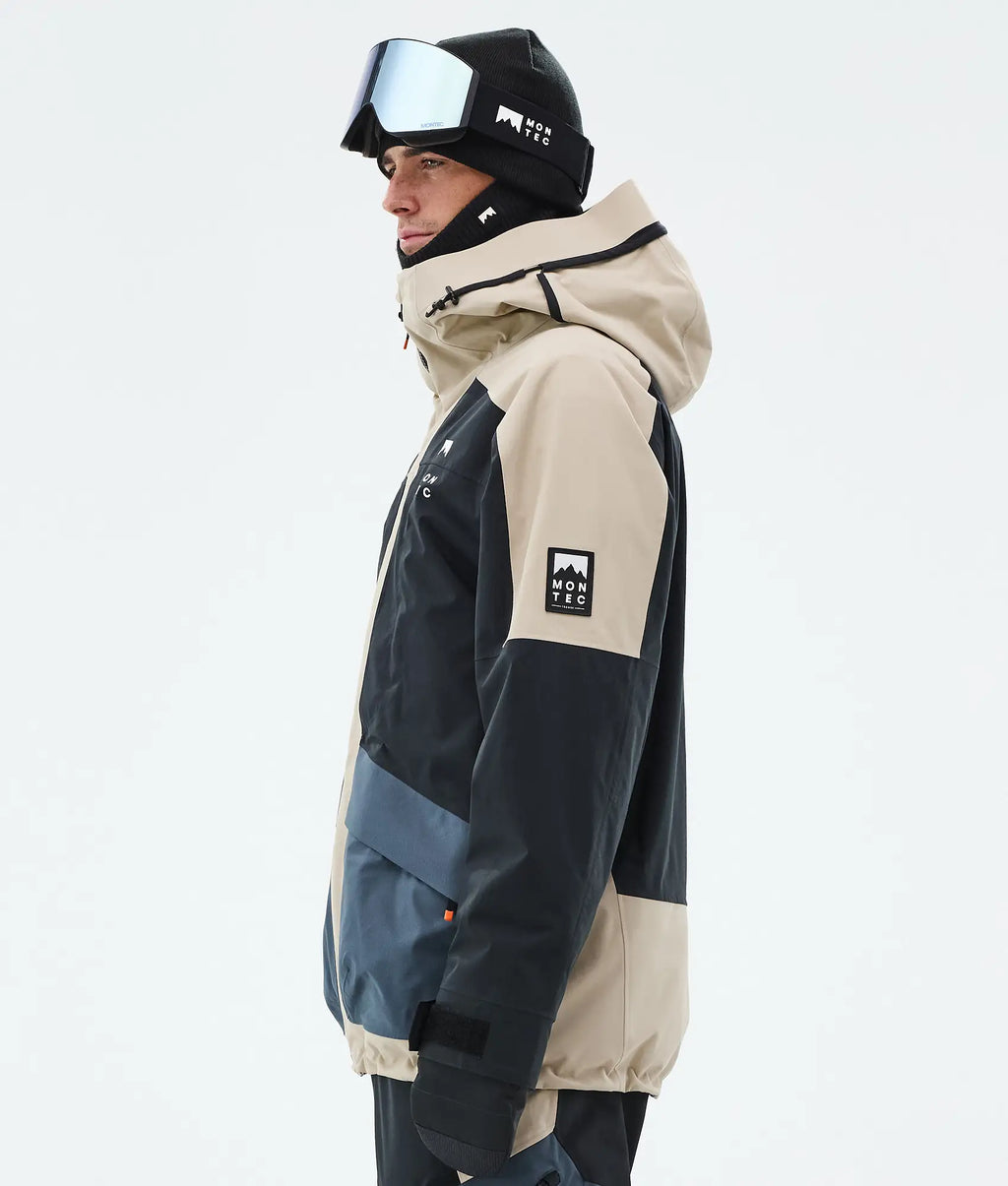Sirius Skijacke Herren Sand/Black/Metal Blue